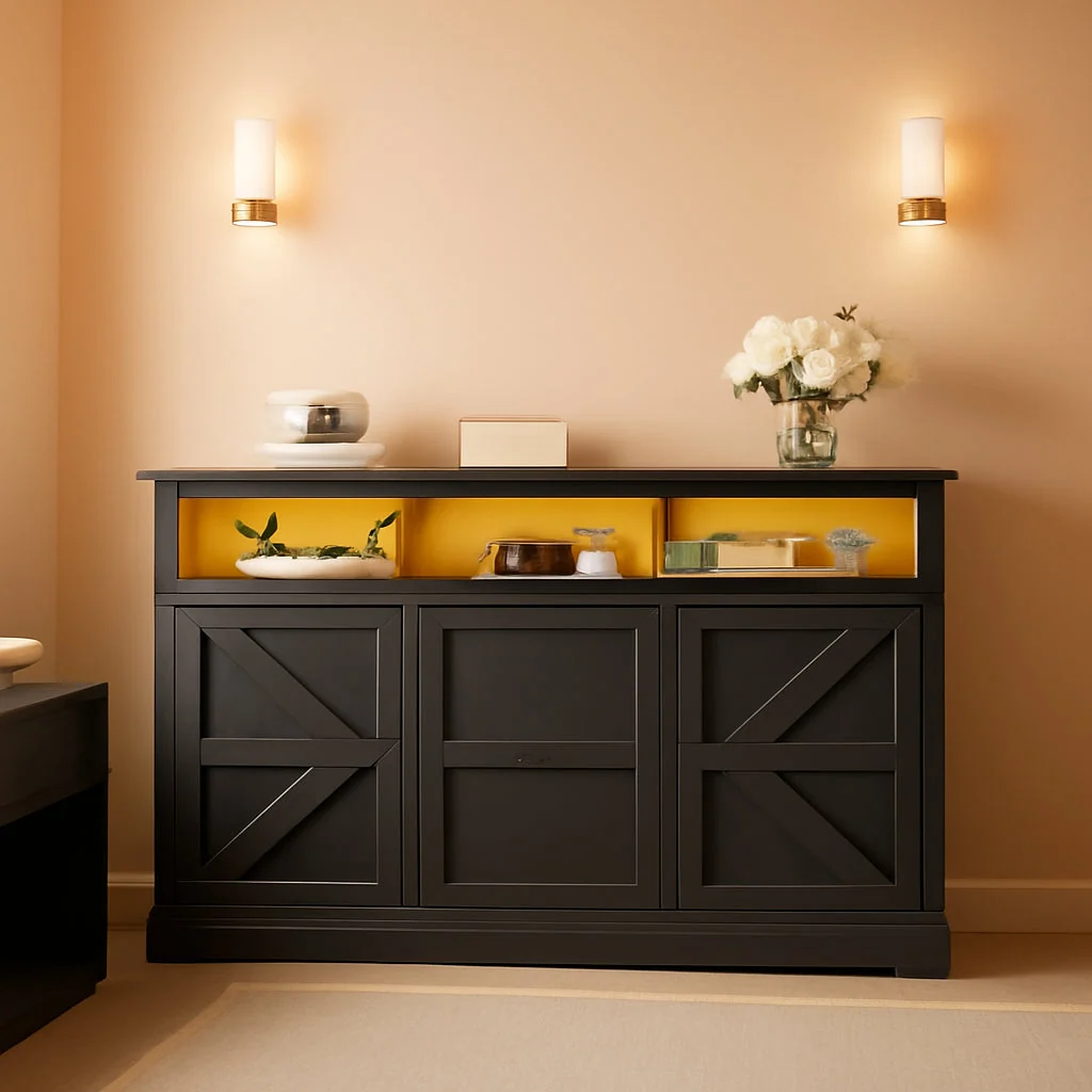 Recyclable 47.2 Black File Cabinet With Organization Solutions Optimized