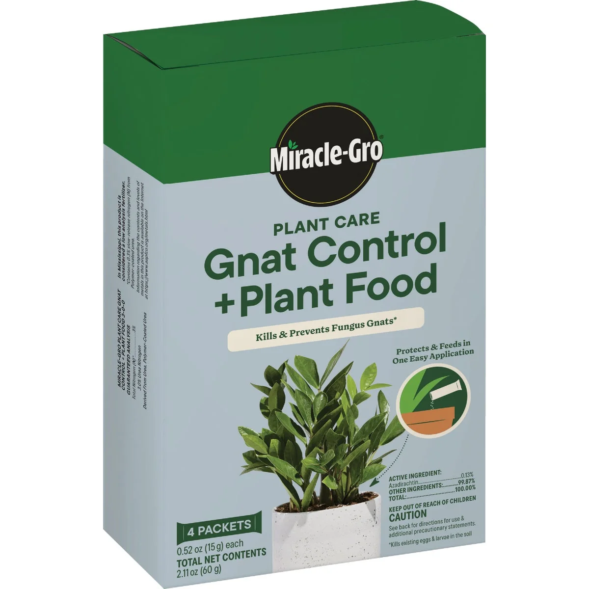 Elegant -Gro Plant Care Gnat Contol Plus Plant Food 4-Pack Eco-Friendly
