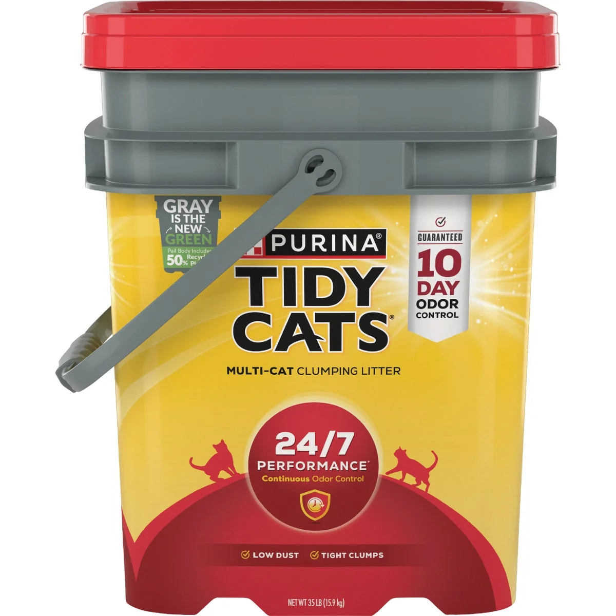 Original Purina Tidy Cats 35 Lb. Clumping 24 7 Performance Continuous Odor Control Cat Litter Pure