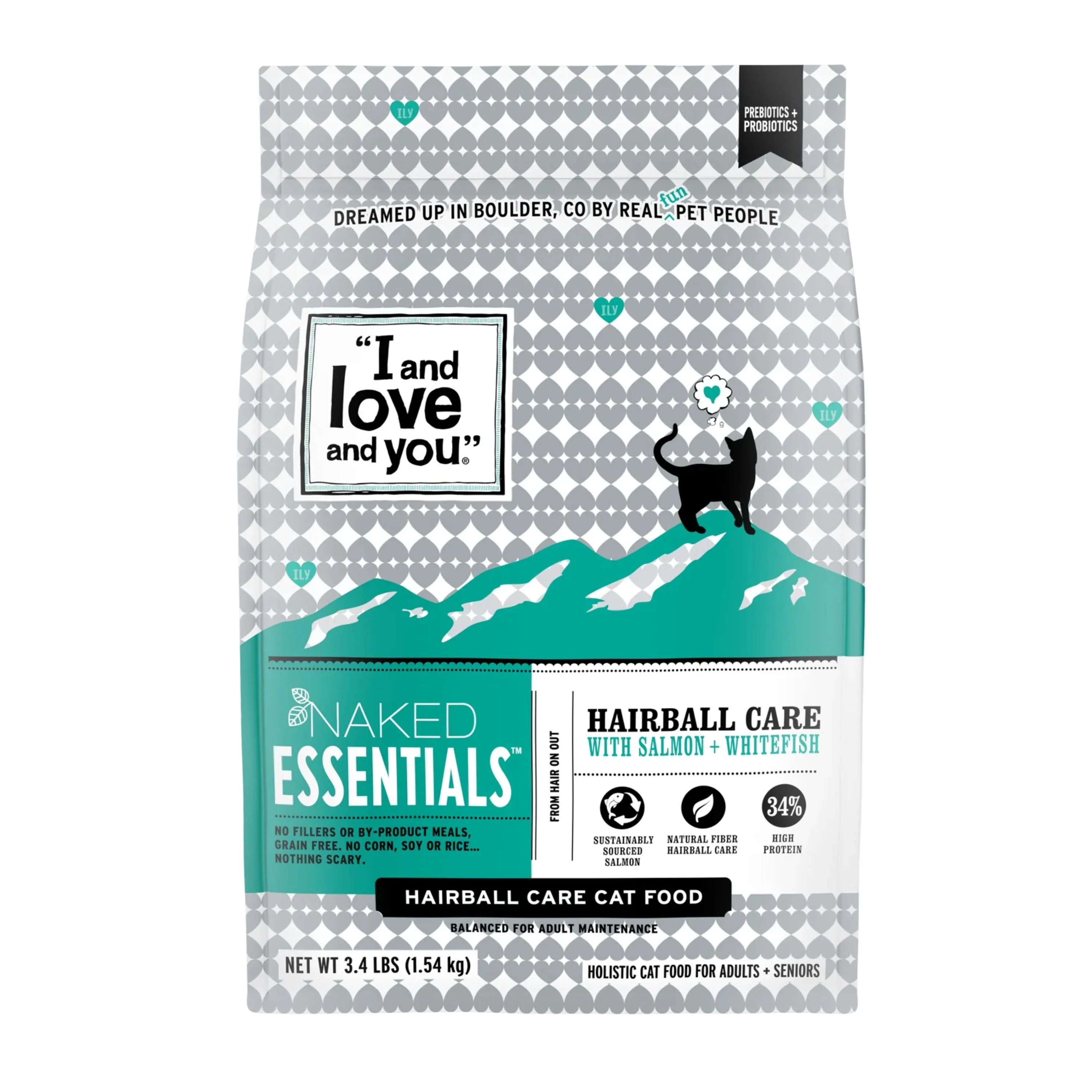 Relaxed I and Love and You Naked Essentials - Hairball Care Cat Food Modern