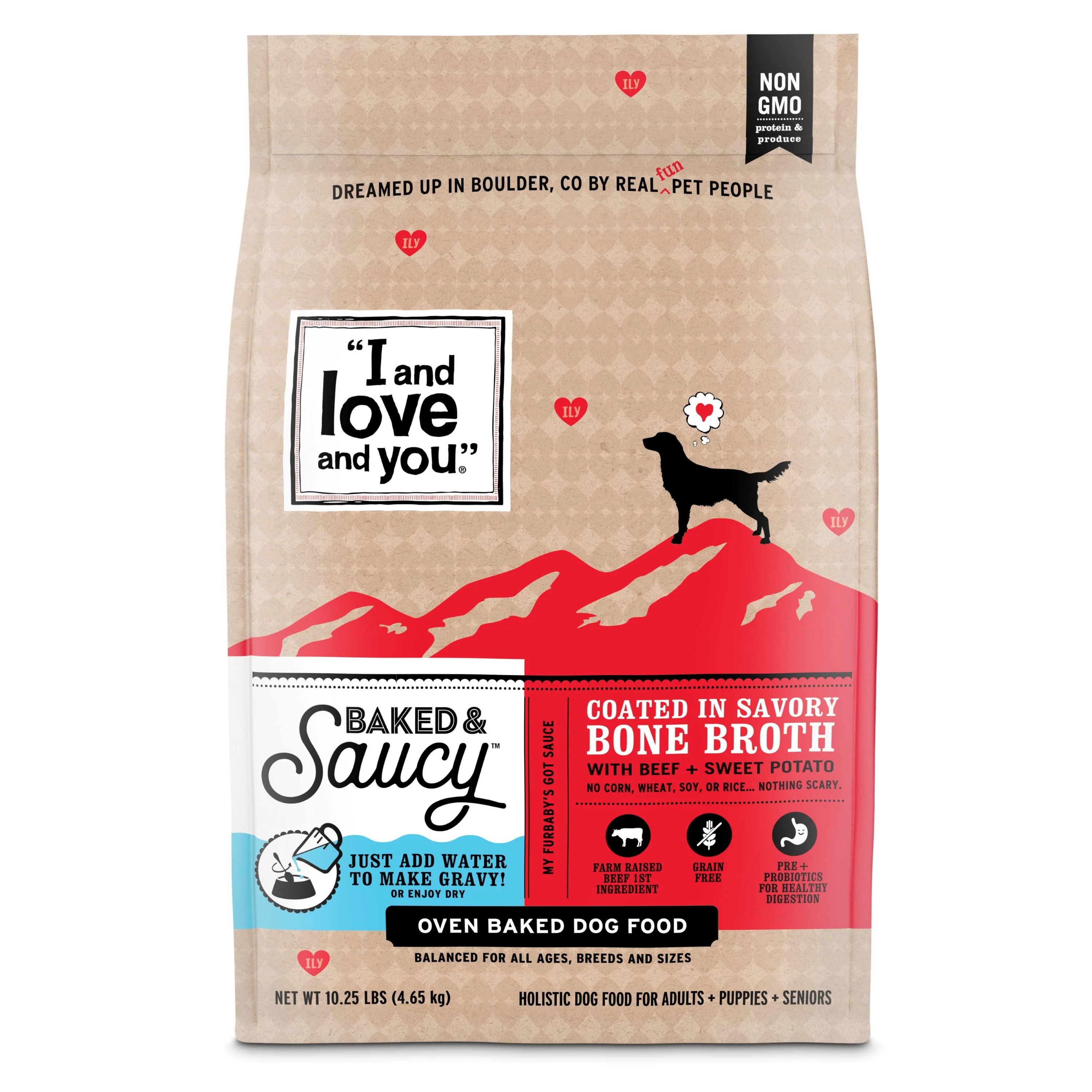 User-Friendly I and Love and You Baked Saucy Dog Food - Beef Recipe Professional