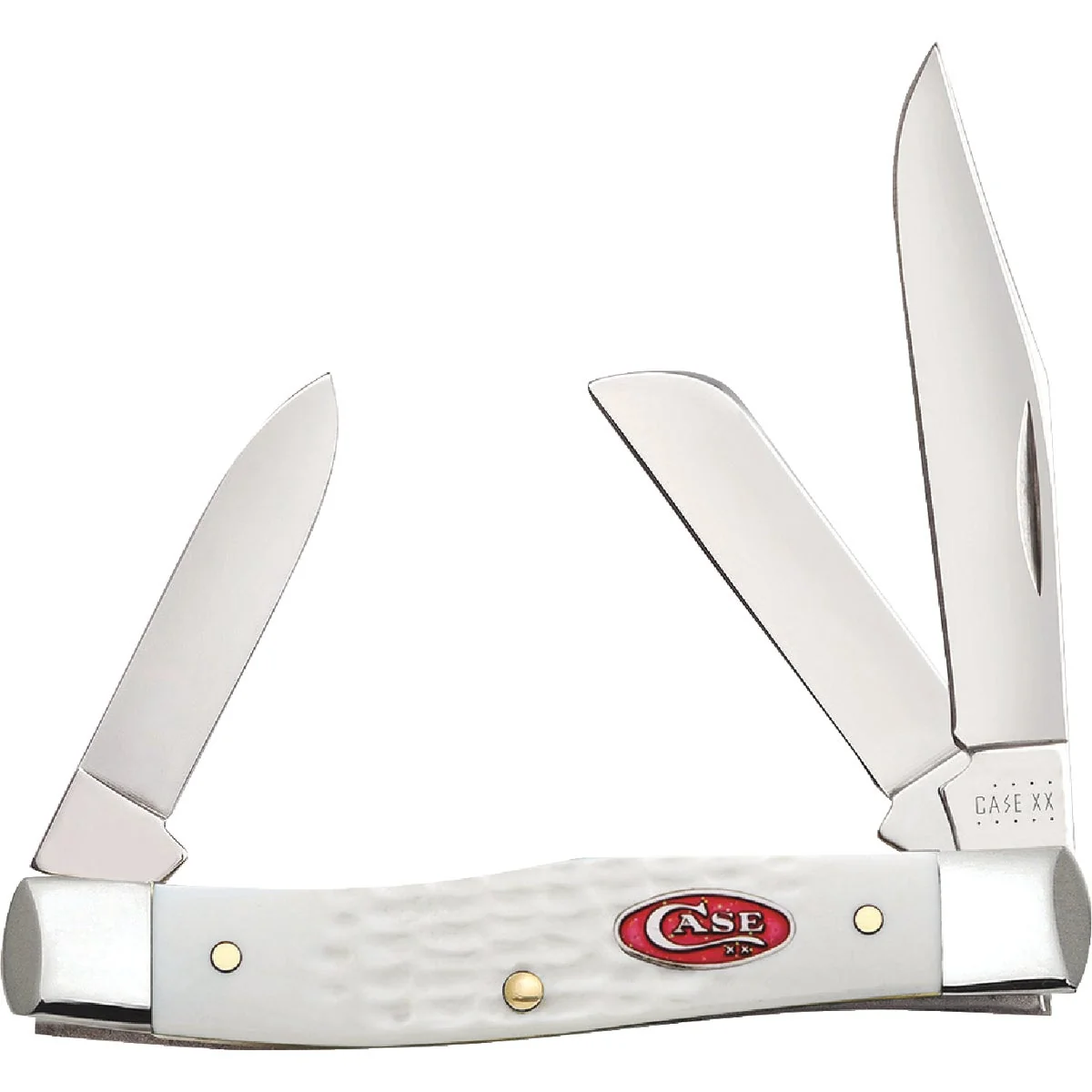 Elite Case SparXX 2.57 In. Standard Jig White Synthetic Medium Stockman Pocket Knife Comfortable
