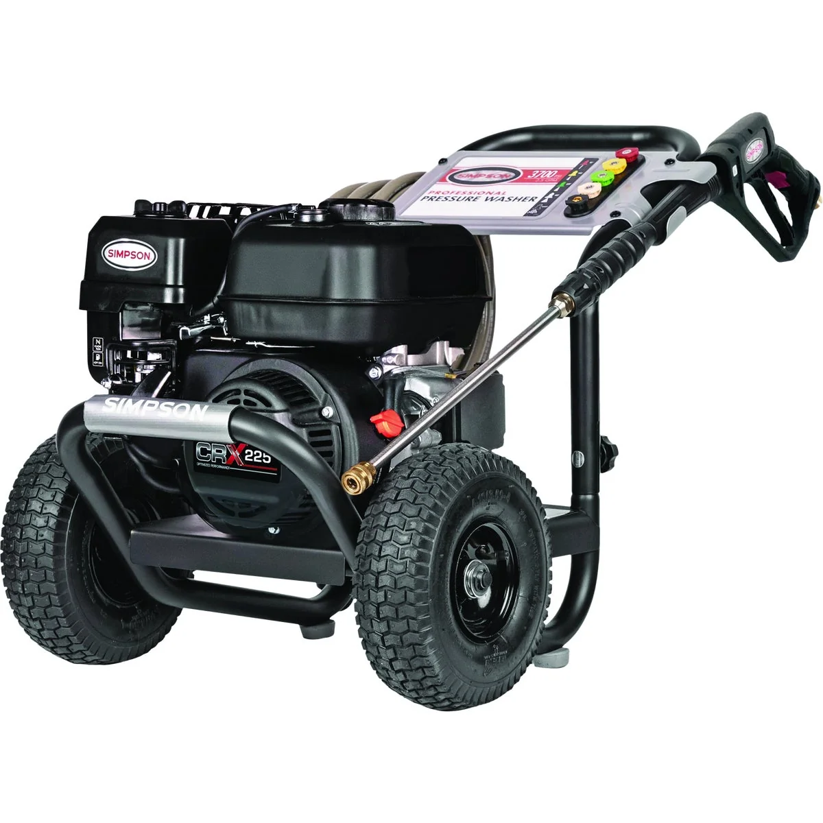 Optimized Simpson PowerShot 3700 psi 2.5 GPM CRX 225 with AAA Triplex Pump Cold Water Professional Gas Pressure Washer High-Grade