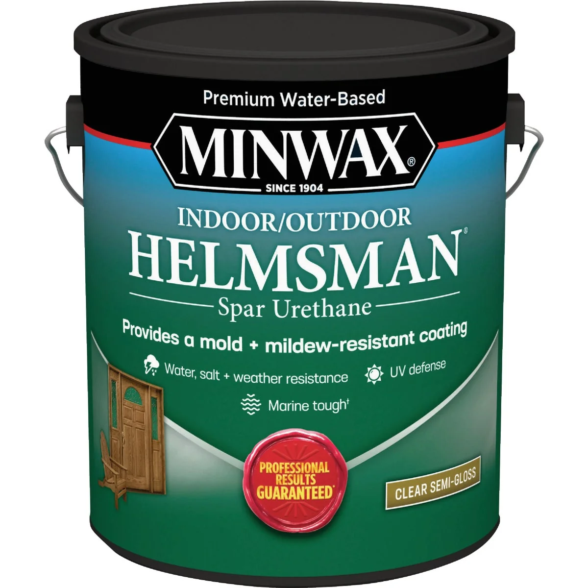 Smart Minwax Water Based Helmsman Indoor Outdoor Semi-Gloss Clear Spar Urethane 1 Gal. Trendy