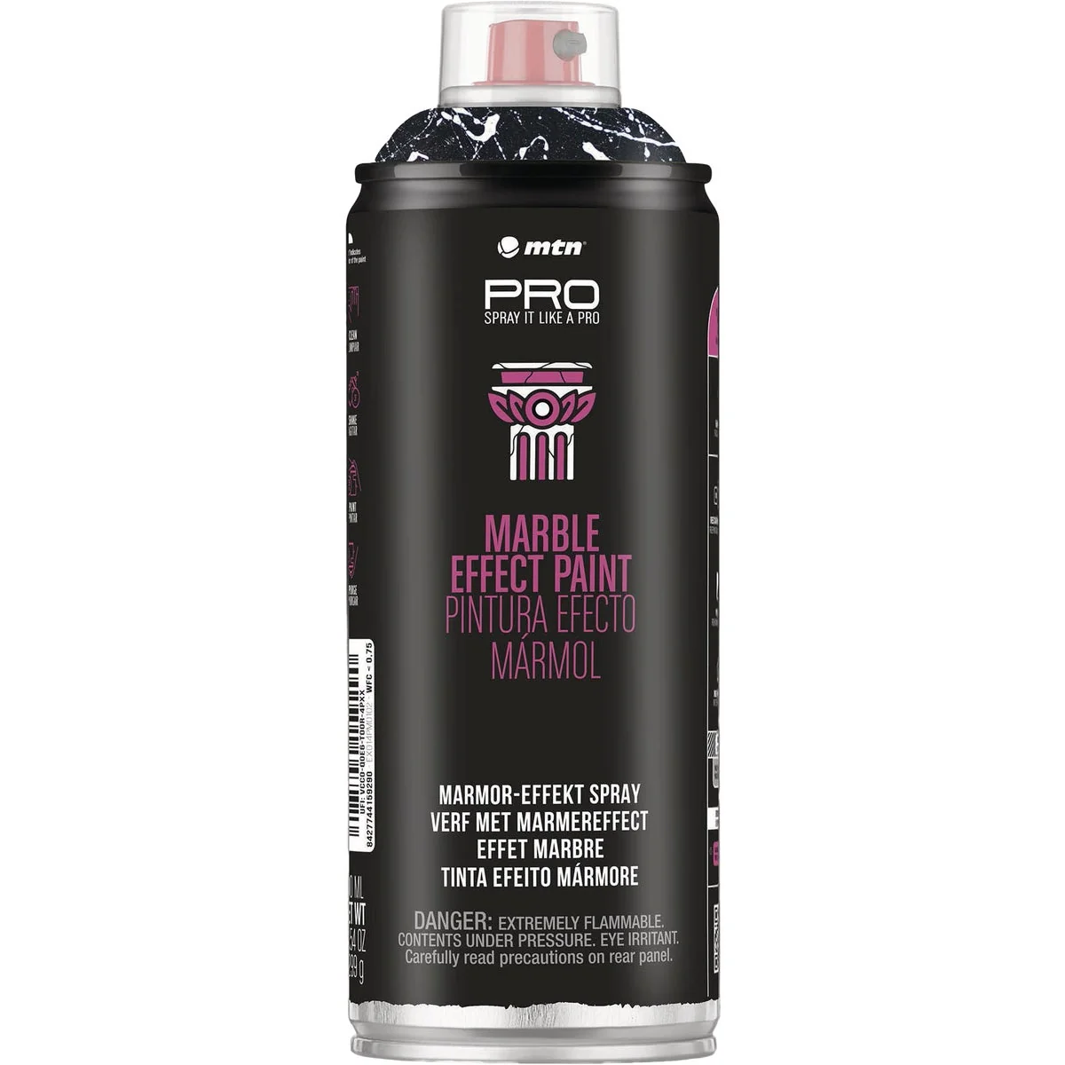 Clean MTN PRO 400ml White Marble Effect Spray Paint Fine Crafted
