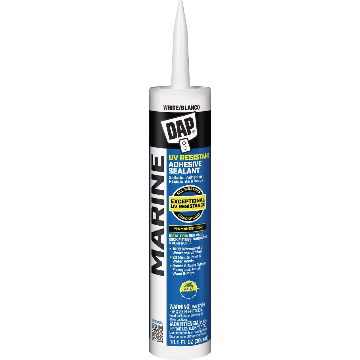 Original DAP 10.1 Oz. White UV Resistant Marine Adhesive Sealant Classic