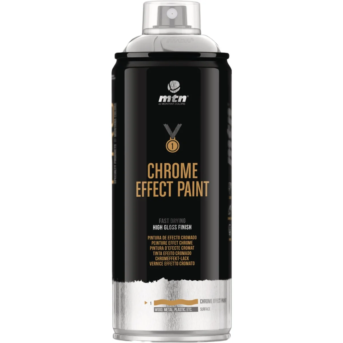 Authentic MTN WEPRO 400ml Copper Chrome Metallic Spray Paint Comfortable