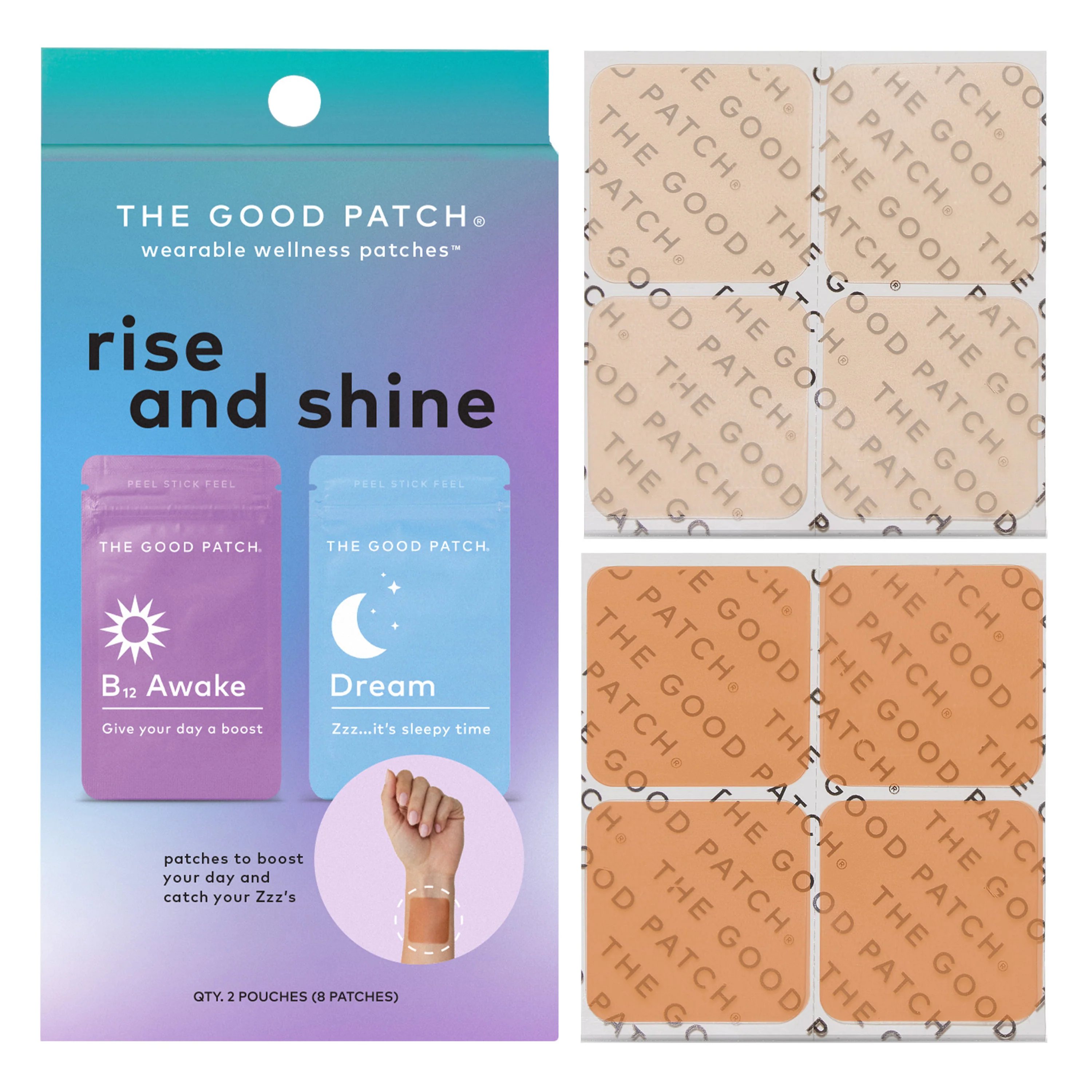 Healthy The Good Patch Wearable Wellness Patches - Rise and Shine Set High-Performance