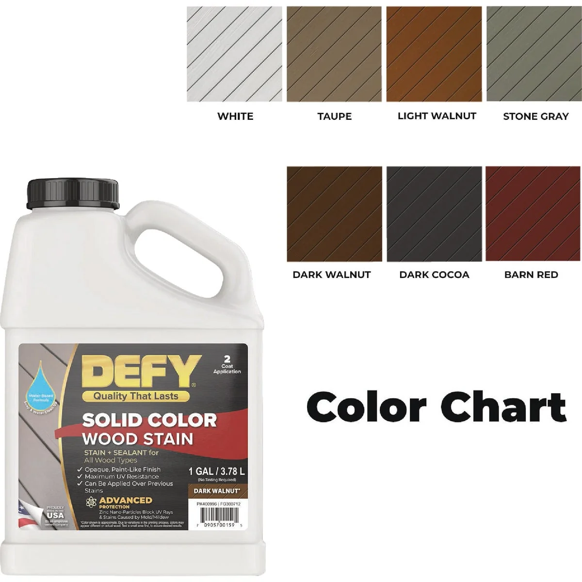 Artisan Defy Solid Color Wood Stain Dark Cocoa 1 Gal. Organic