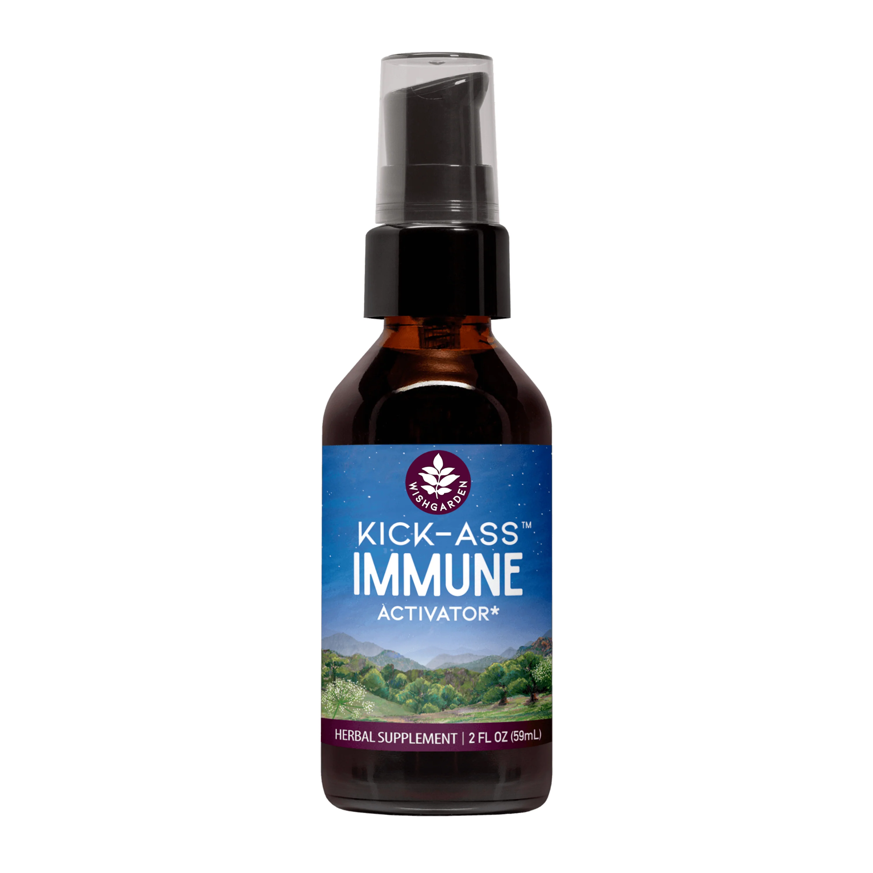 Powerful WishGarden Herbs Kick-Ass Immune - Herbal Supplement Consistent