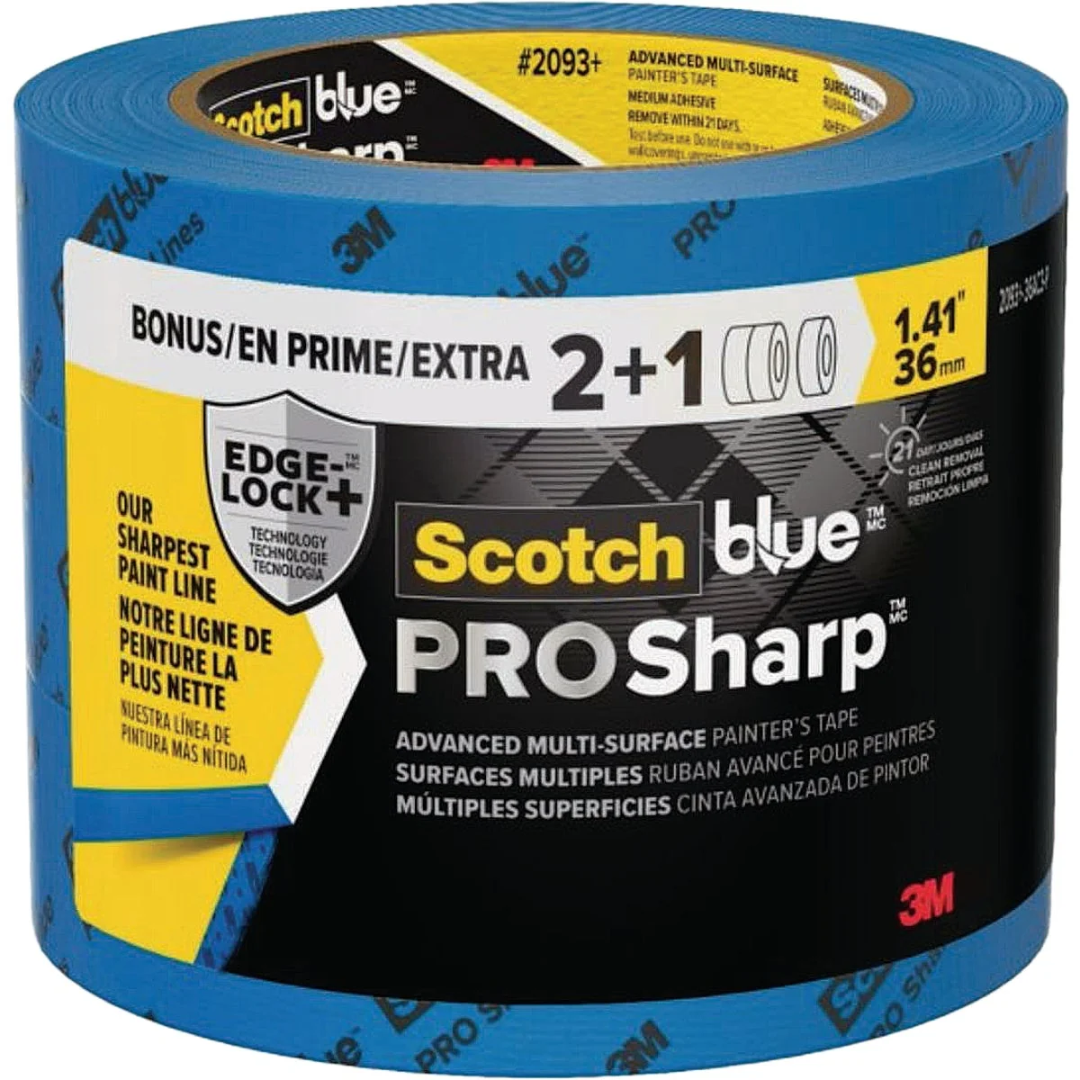 Trendy ScotchBlue PROSharp 1.41 In. x 60 Yd. Painter's Tape 3-Pack First-Class