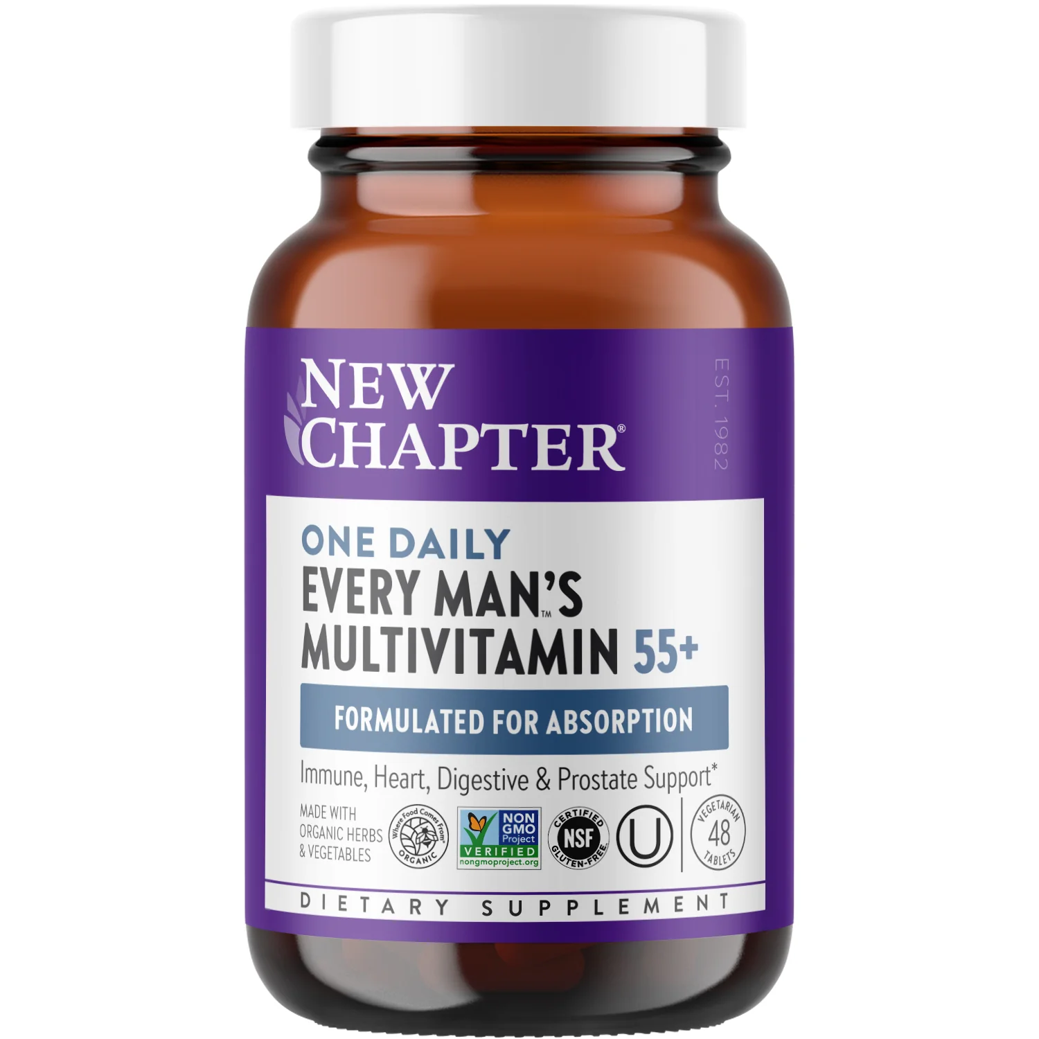 Organic New Chapter Every Man™'s One Daily 55 Durable