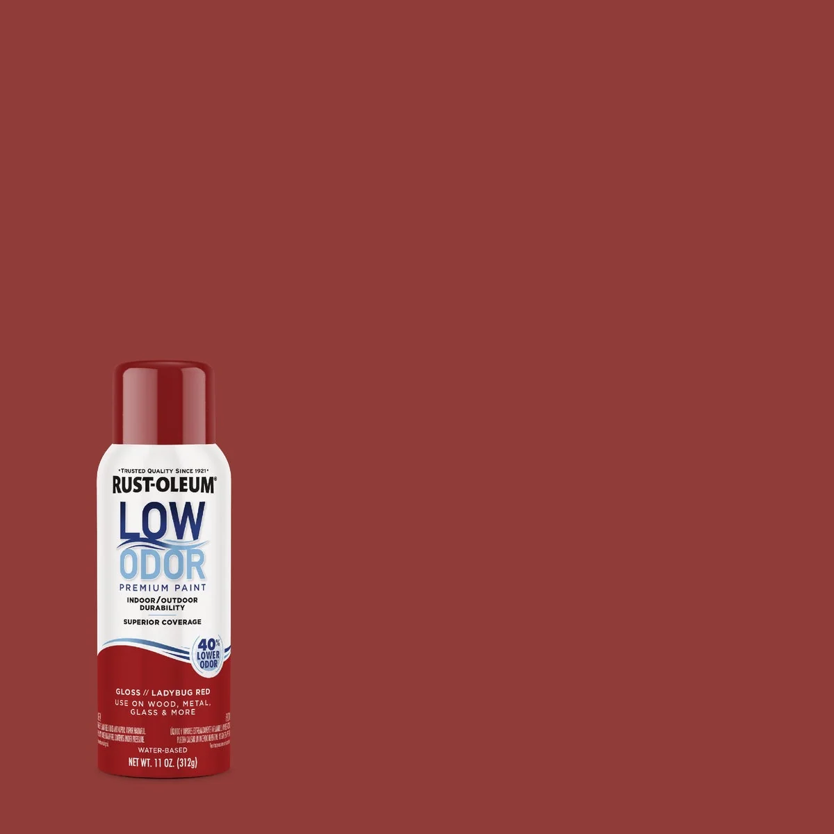 Minimalist Rust-Oleum Low Odor Water-Based 11 Oz. Gloss Spray Paint Ladybug Red Unique