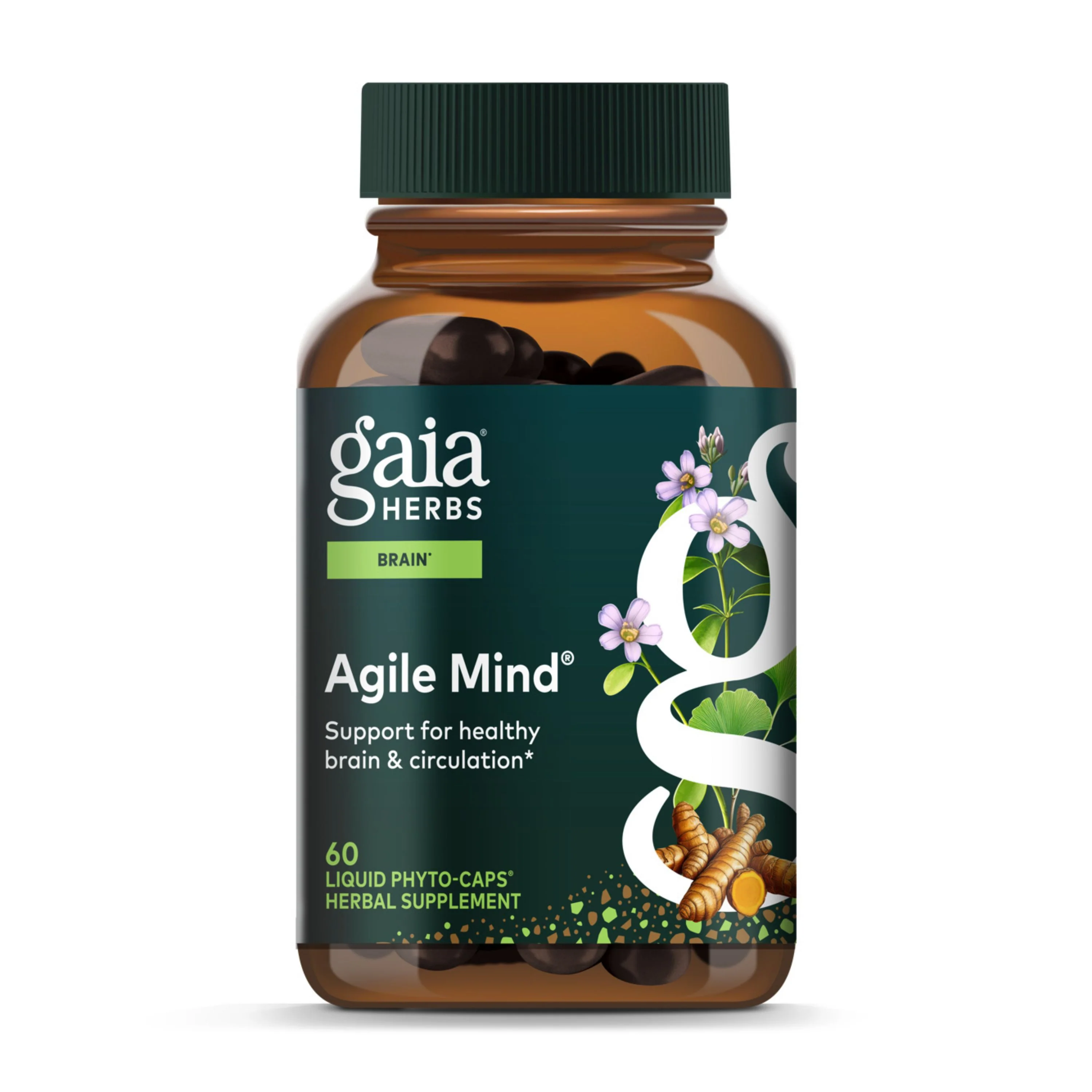 Superior Gaia Herbs Agile Mind® - For Brain Cognitive Support Healthy