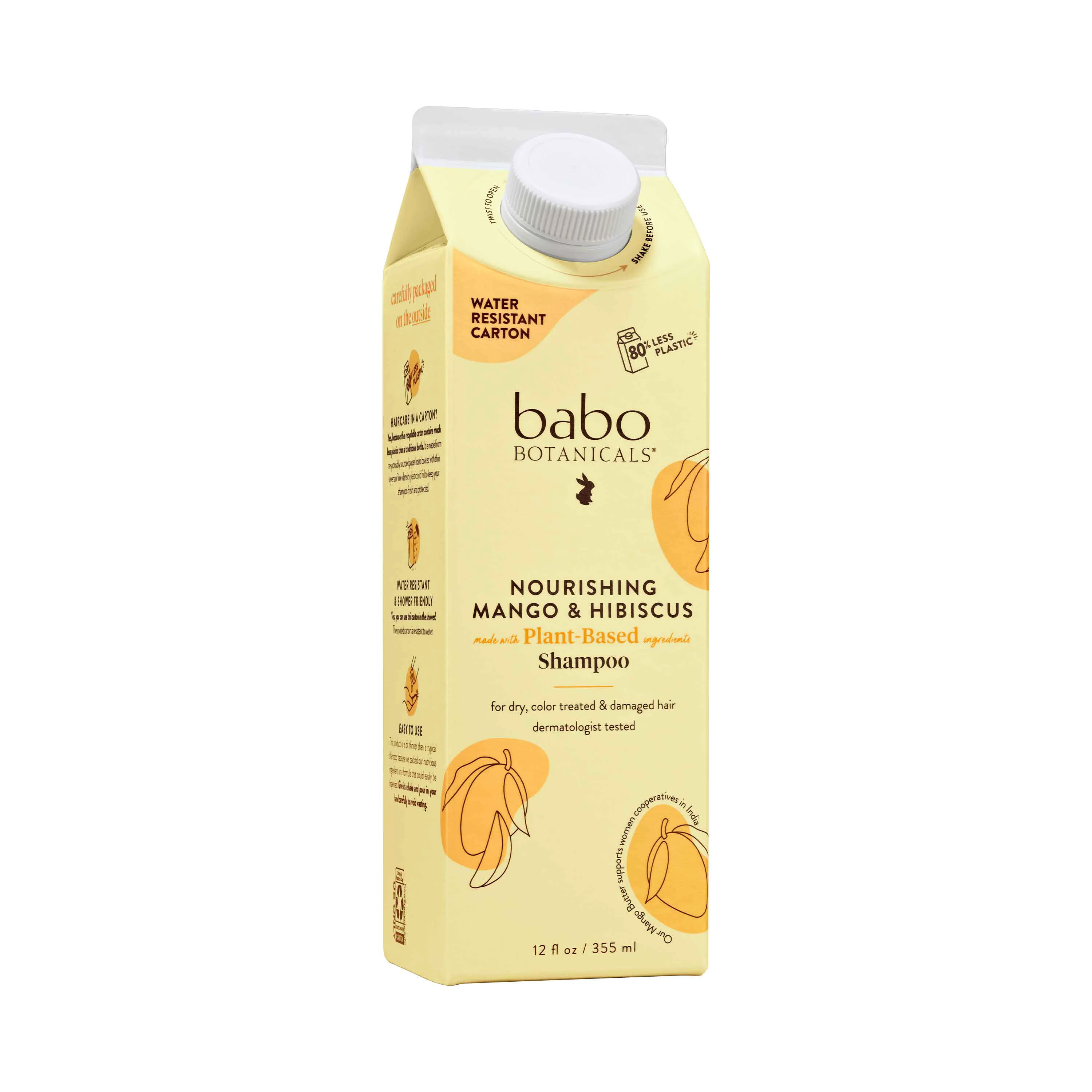 Fast Babo Botanicals Nourishing Shampoo for Dry Damaged Hair Flexible