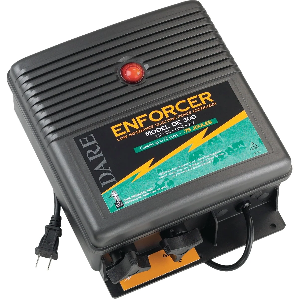 Comfortable Dare .75 Joule Plug-in Fence Energizer Enhanced