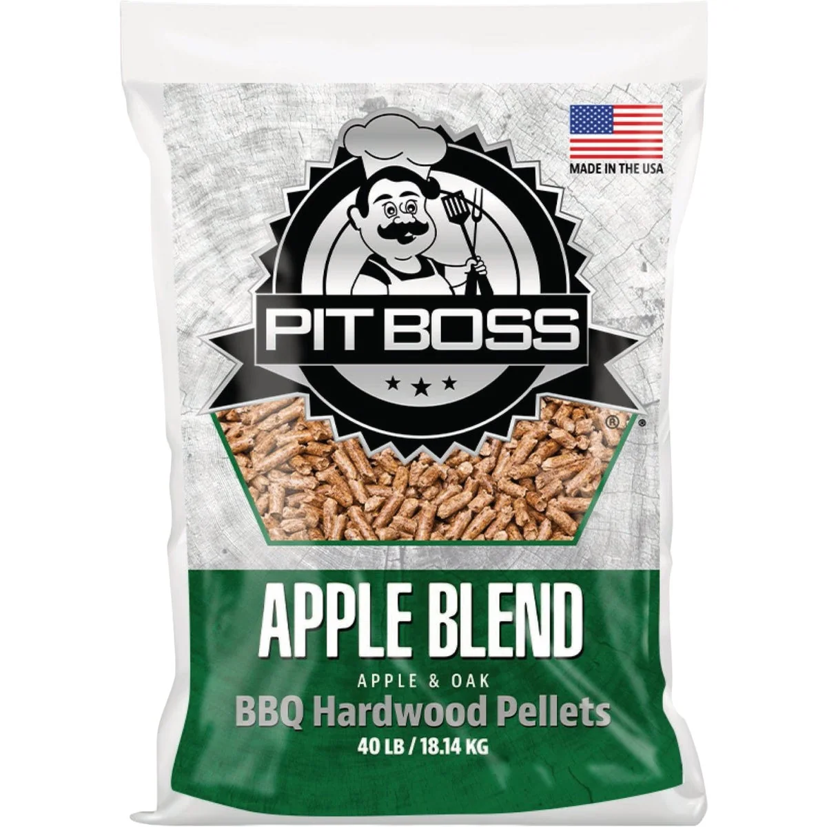 Classic Pit Boss Apple Blend 40 Lb. Hardwood Pellets Consistent
