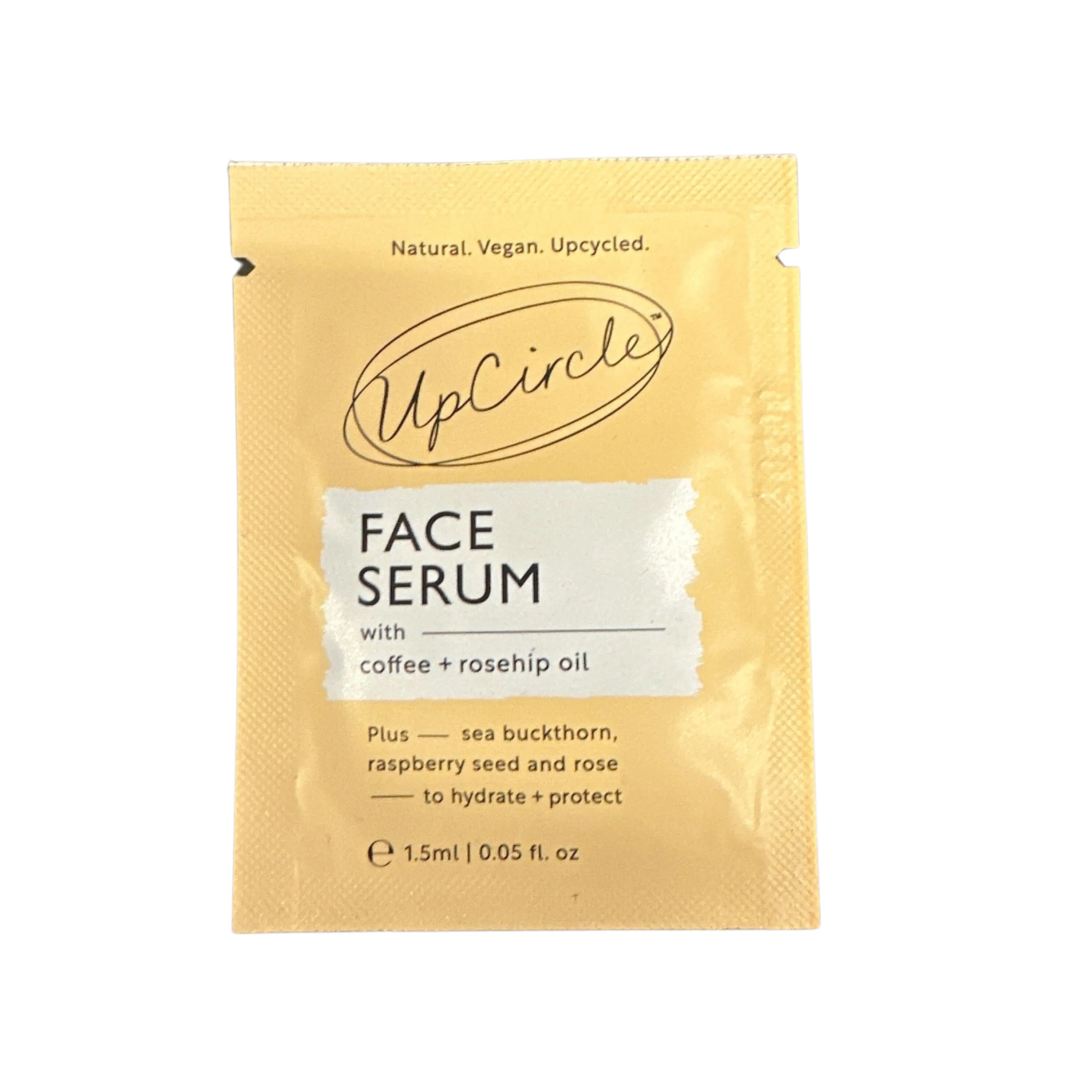 Responsible UpCircle Organic Facial Serum with Coffee Rosehip Oil - Sample Detailed
