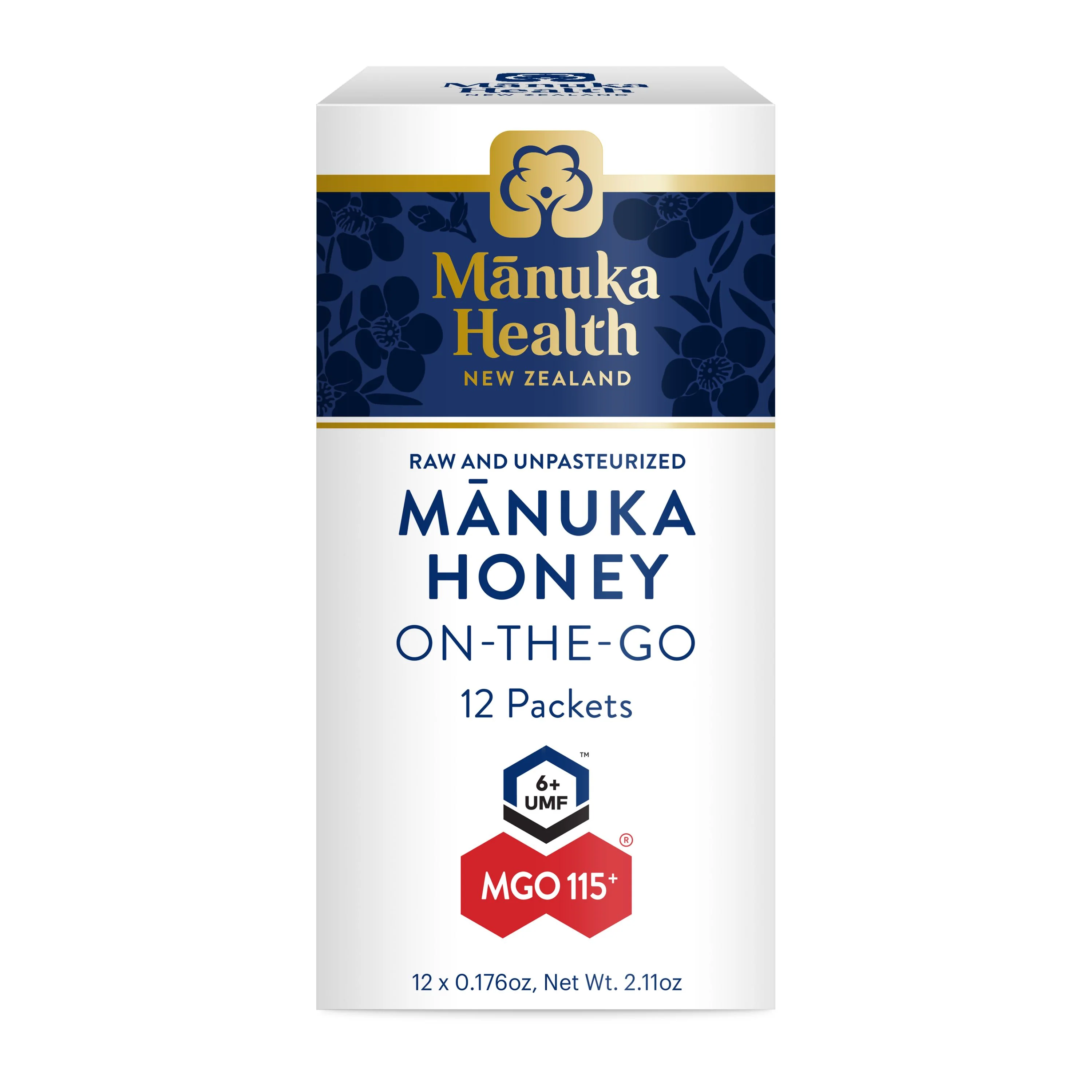 Official Manuka Health Manuka Honey MGO 115 On-the-Go Packets Advanced
