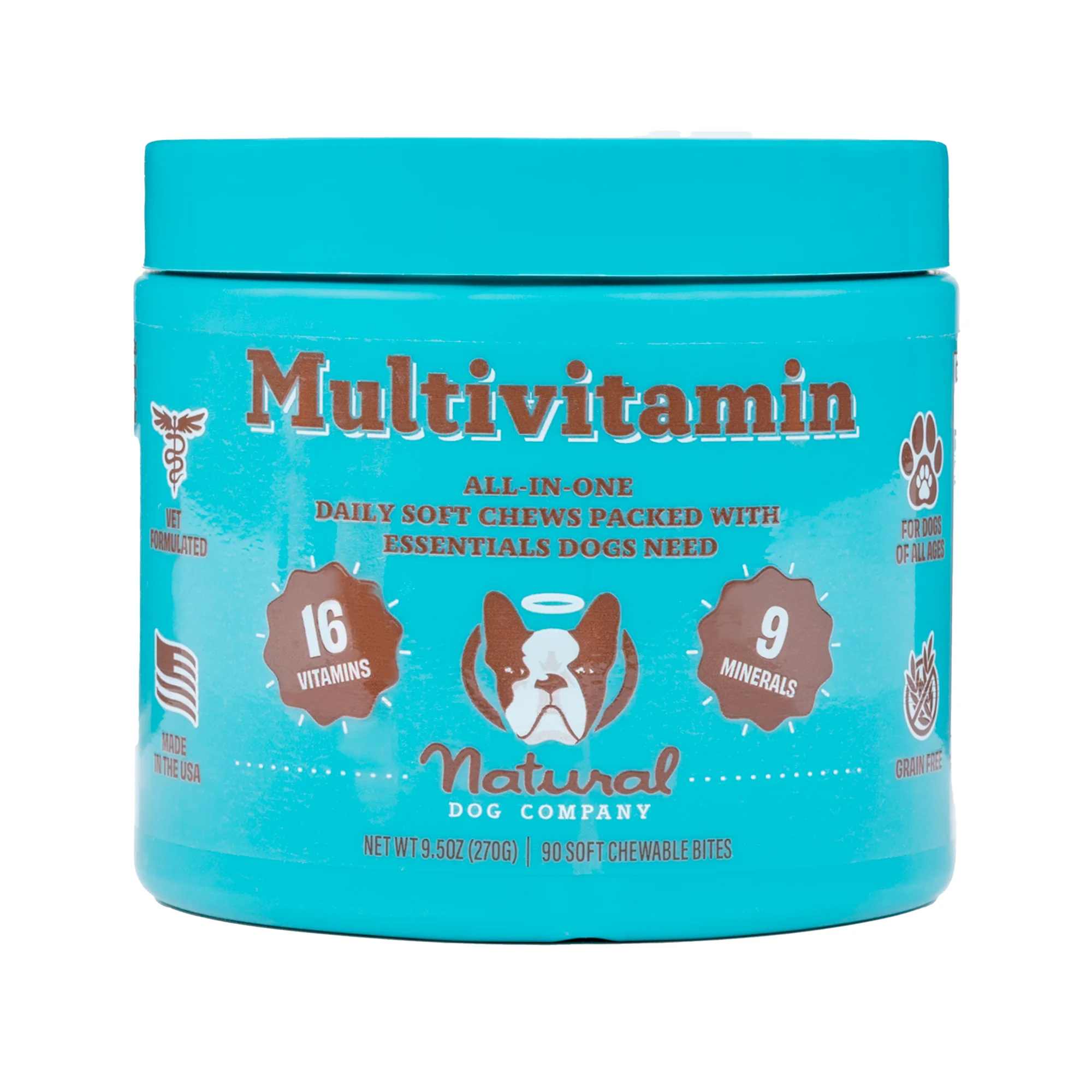 Recyclable Natural Dog Company Multivitamin for Dogs Soft Chews Efficient