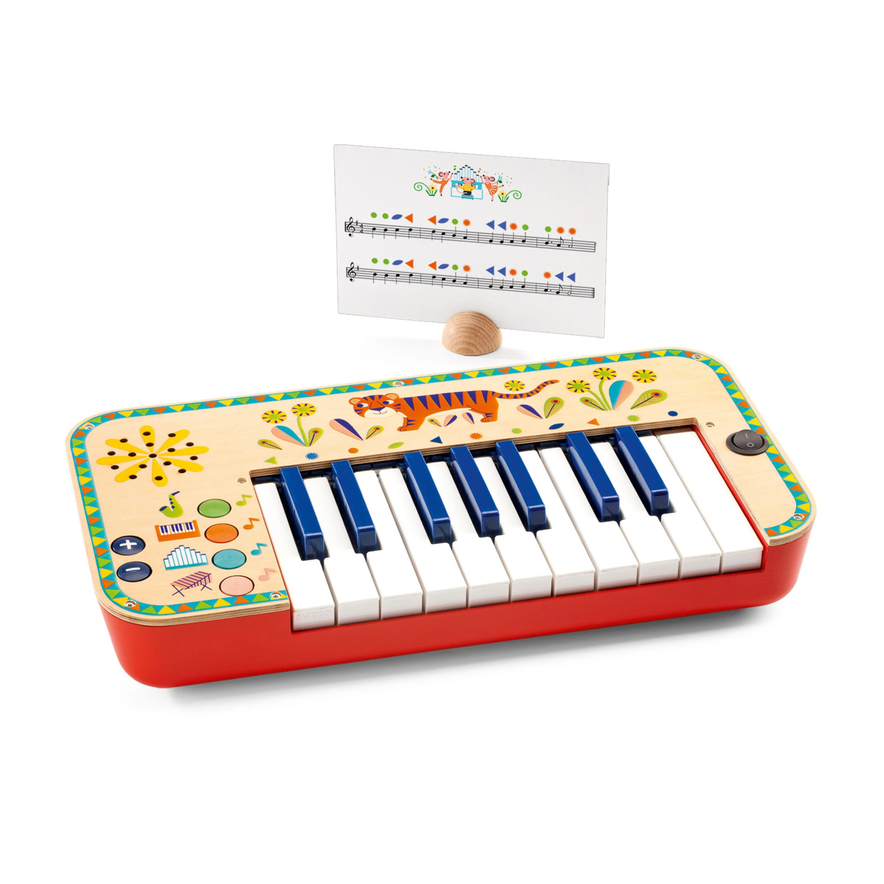 Enhanced DJECO Animambo Synthesizer Musical Instrument made from FSC® Wood Original
