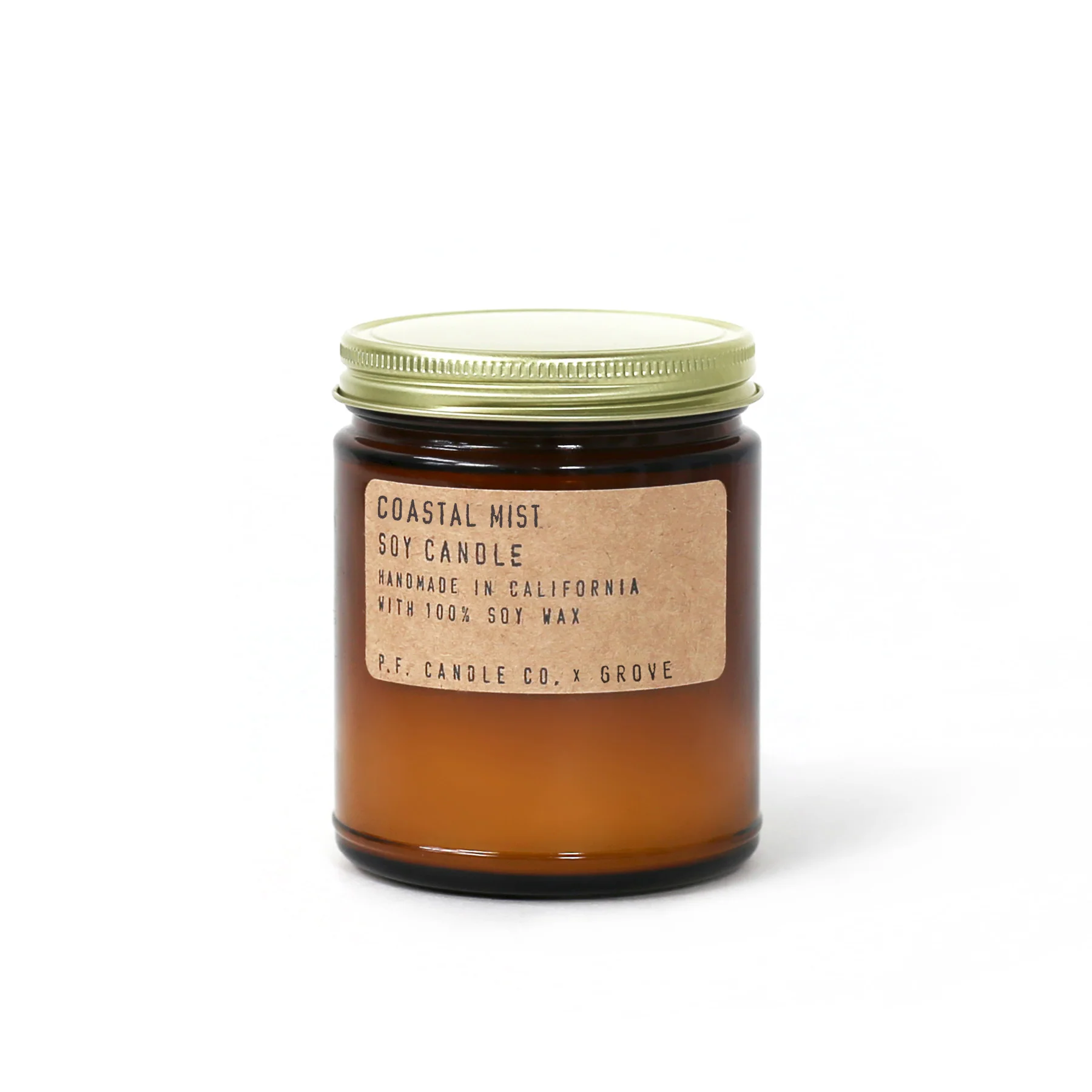High-End P.F. Candle Co. Coastal Mist Soy Candle - Grove x P.F. Candle Co. Exclusive Optimized
