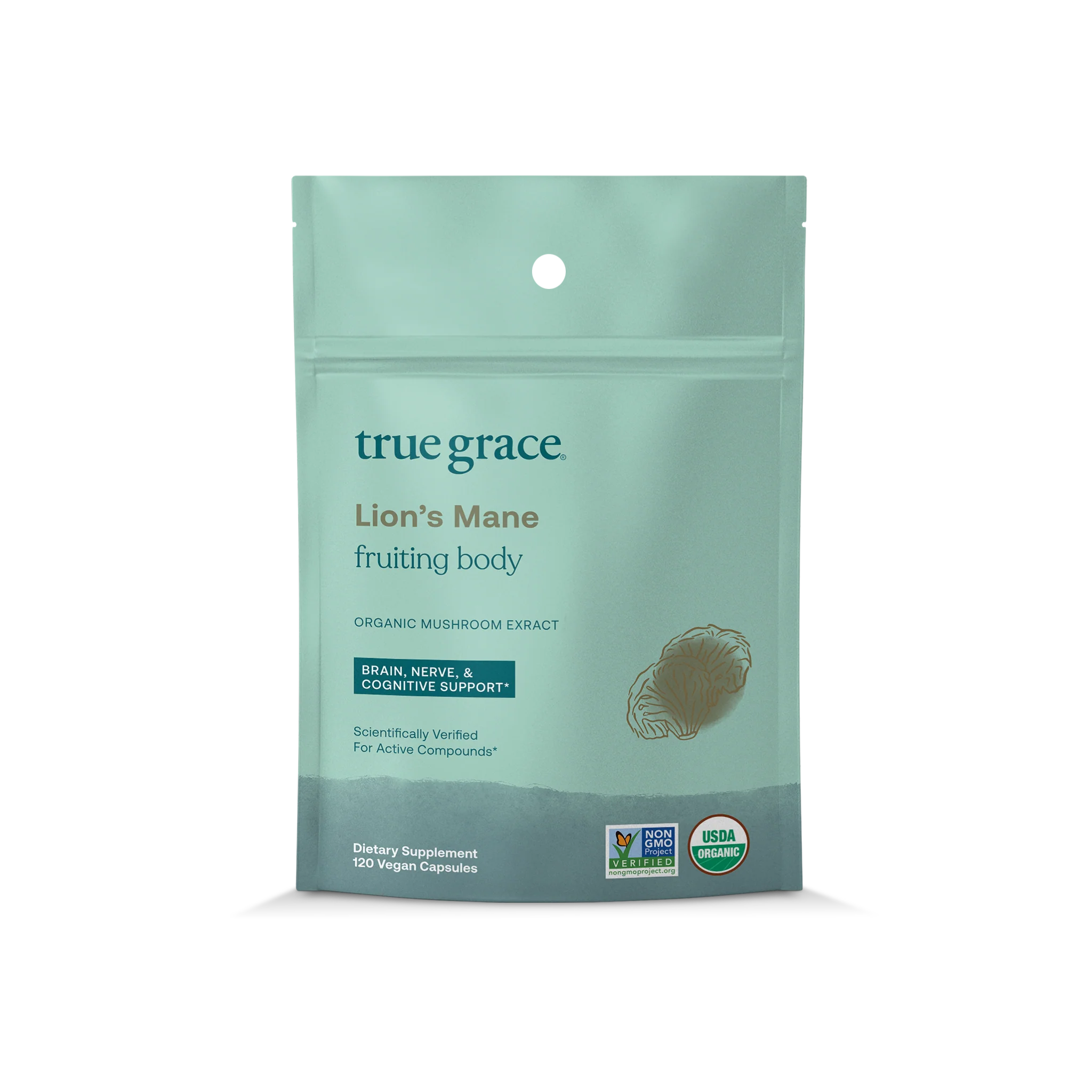 Innovative True Grace Lion s Mane Capsules - Refill Pouch Clean