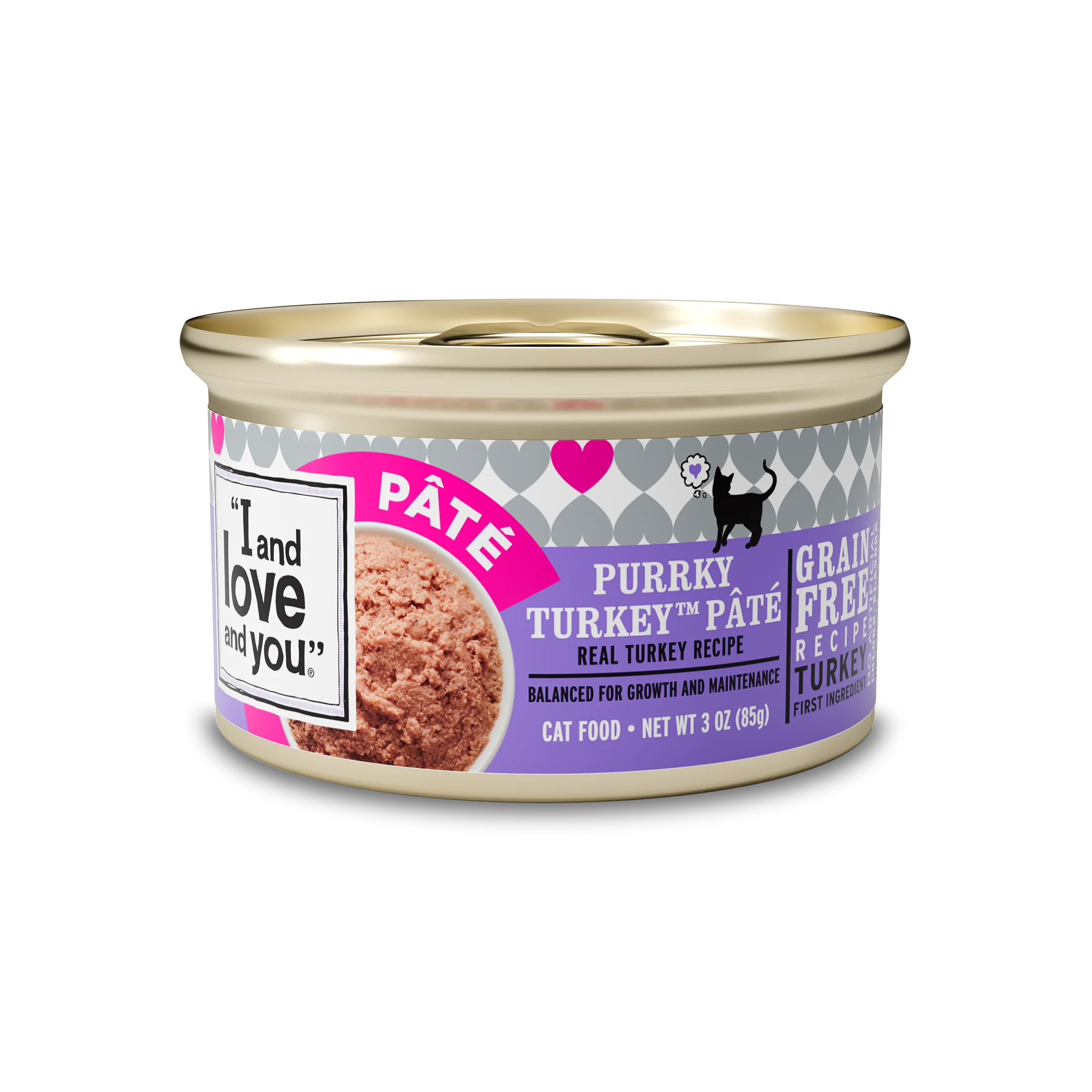 High-Performance I and Love and You Purrky Turkey Pate Grain- Canned Cat Food Exclusive