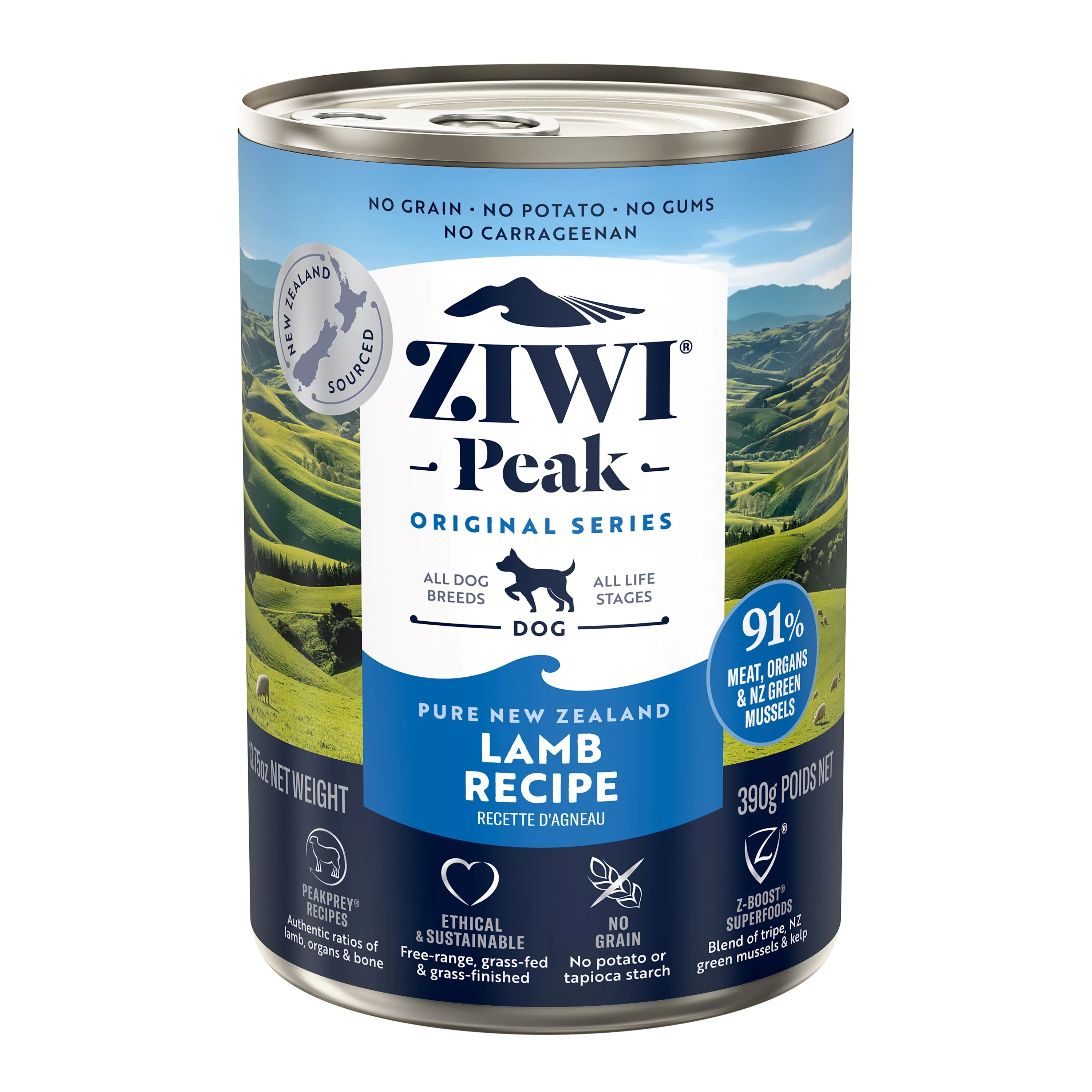 Fine ZIWI Canned Wet Dog Food – All Natural High Protein Grain Limited Ingredient Secure