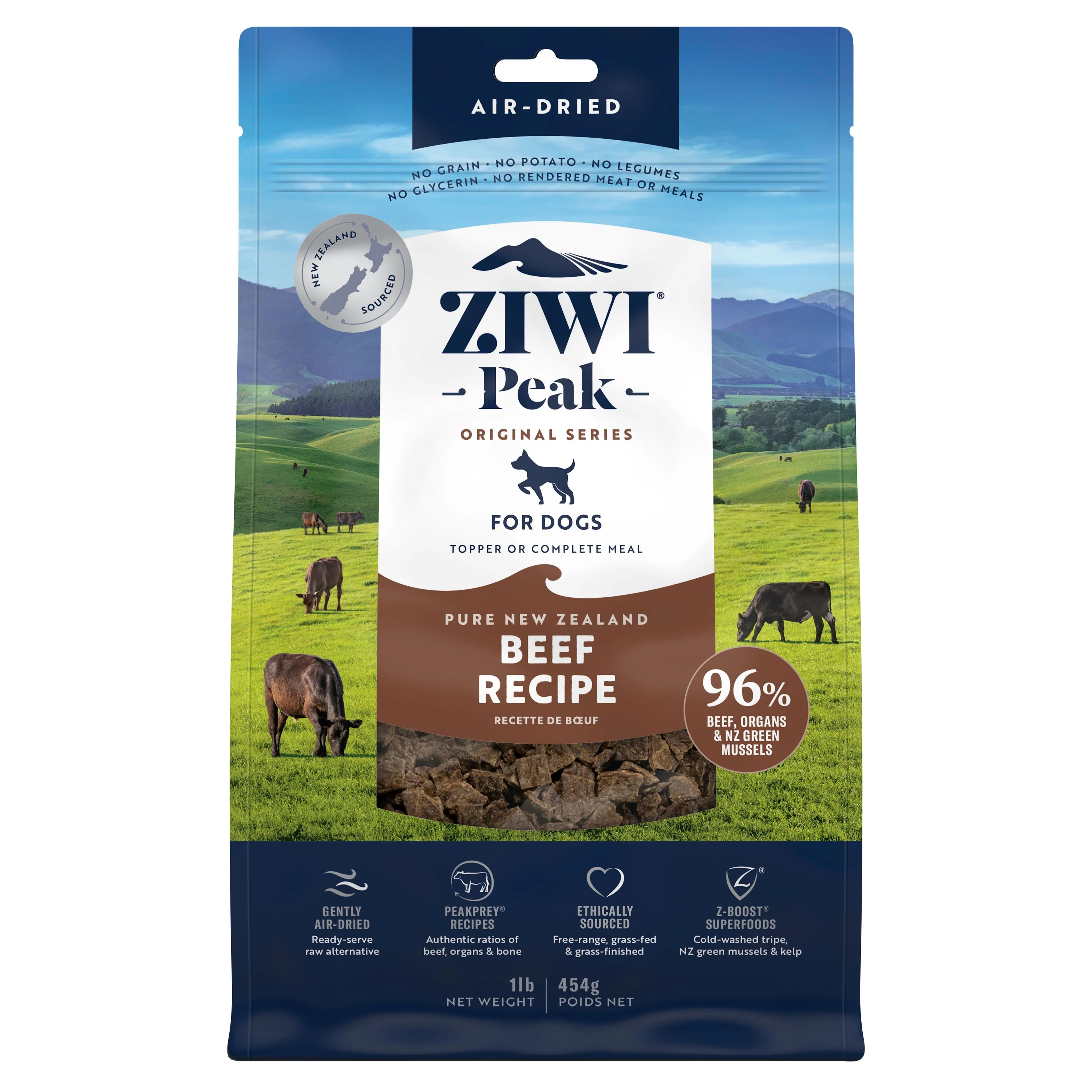 Minimalist ZIWI Air-Dried Dog Food - Beef – All Natural High Protein Grain Limited Ingredient Genuine
