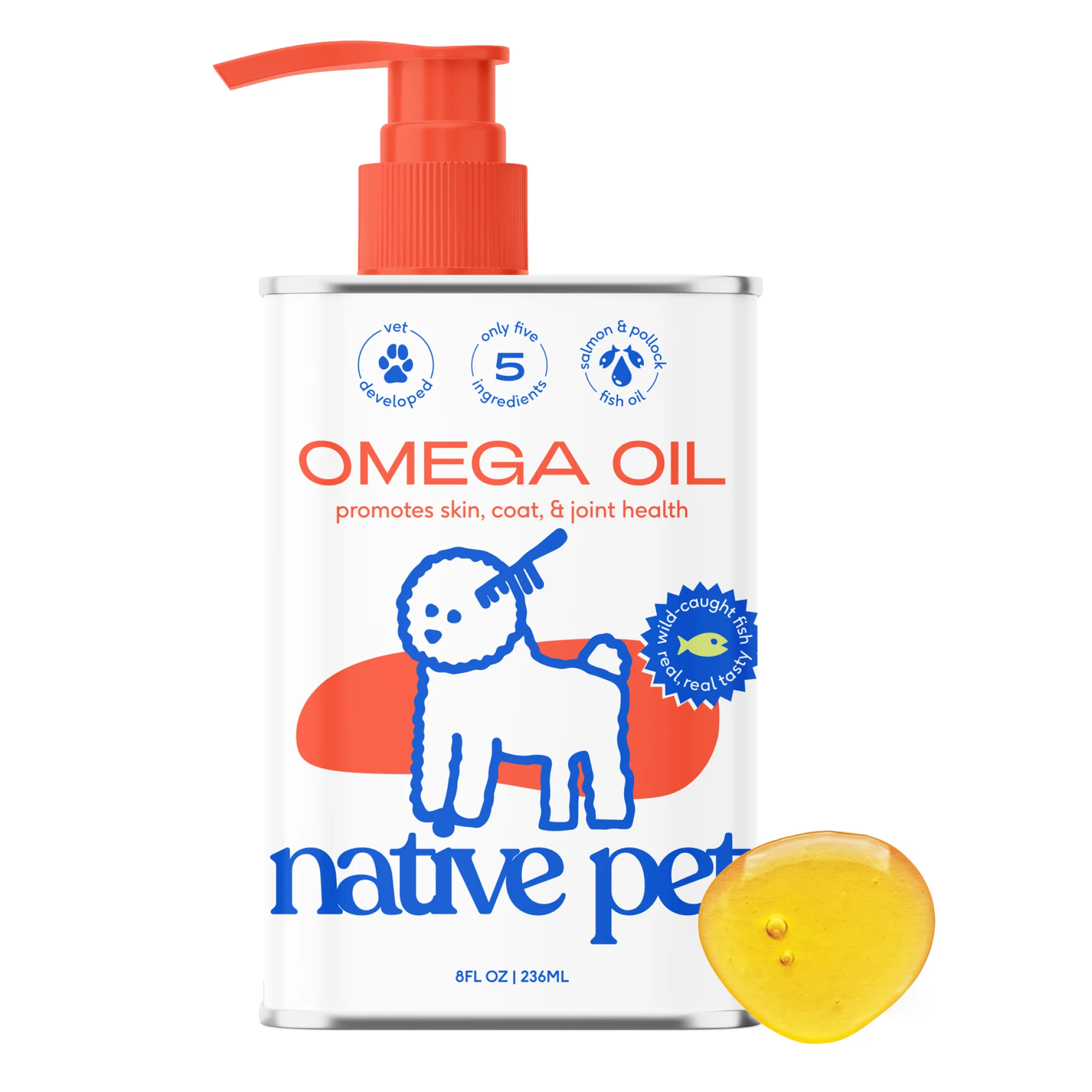 Verified Native Pet Omega Oil Topper Supplement for Dogs Quality