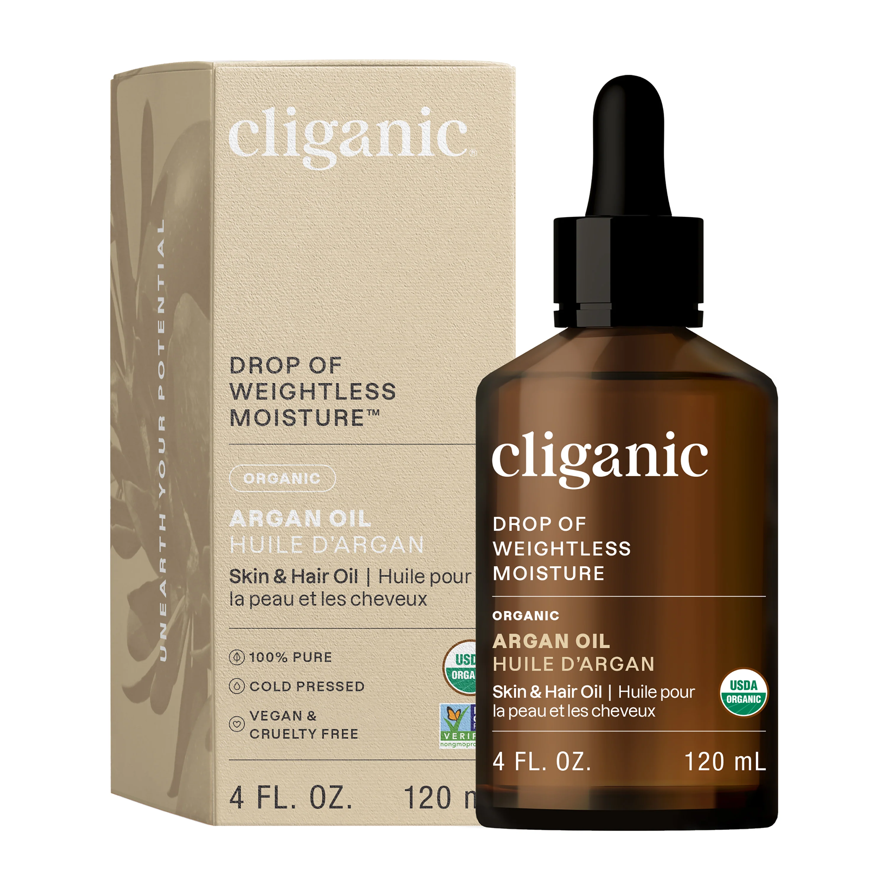Elegant Cliganic Organic Argan Oil Innovative