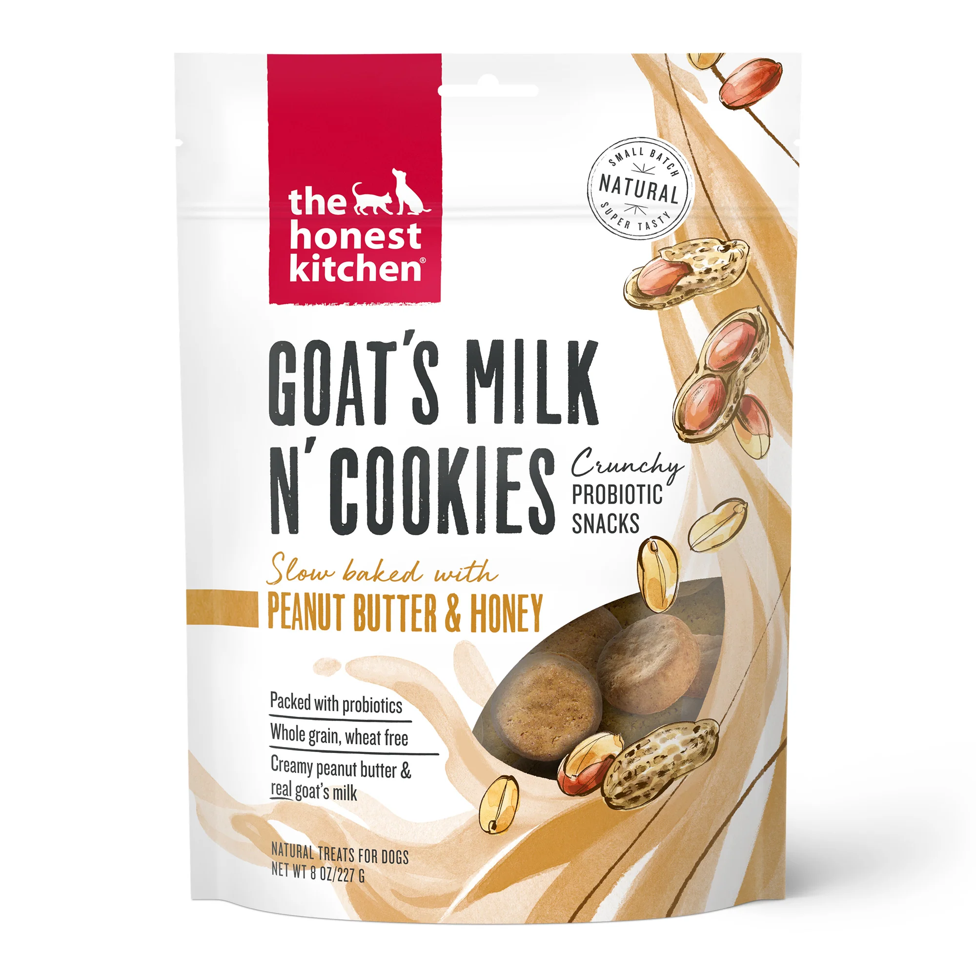 Excellent The Honest Kitchen Dog Treat Peanut Butter Honey Goat's Milk N' Cookies Top-Quality