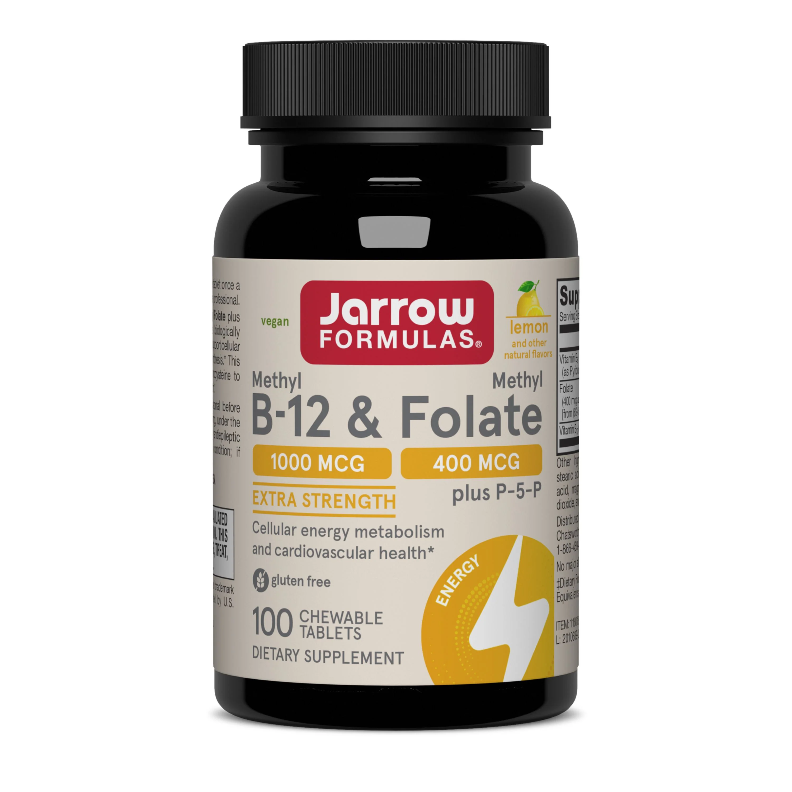 Environmentally Friendly Jarrow Extra Strength Methyl B-12 Methyl Folate P-5-P Powerful