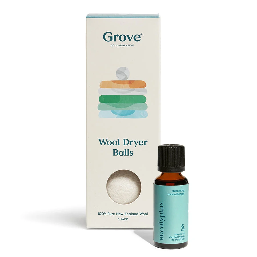 Optimized Grove Co. Wool Dryer Balls Eucalyptus Essential Oil Outstanding