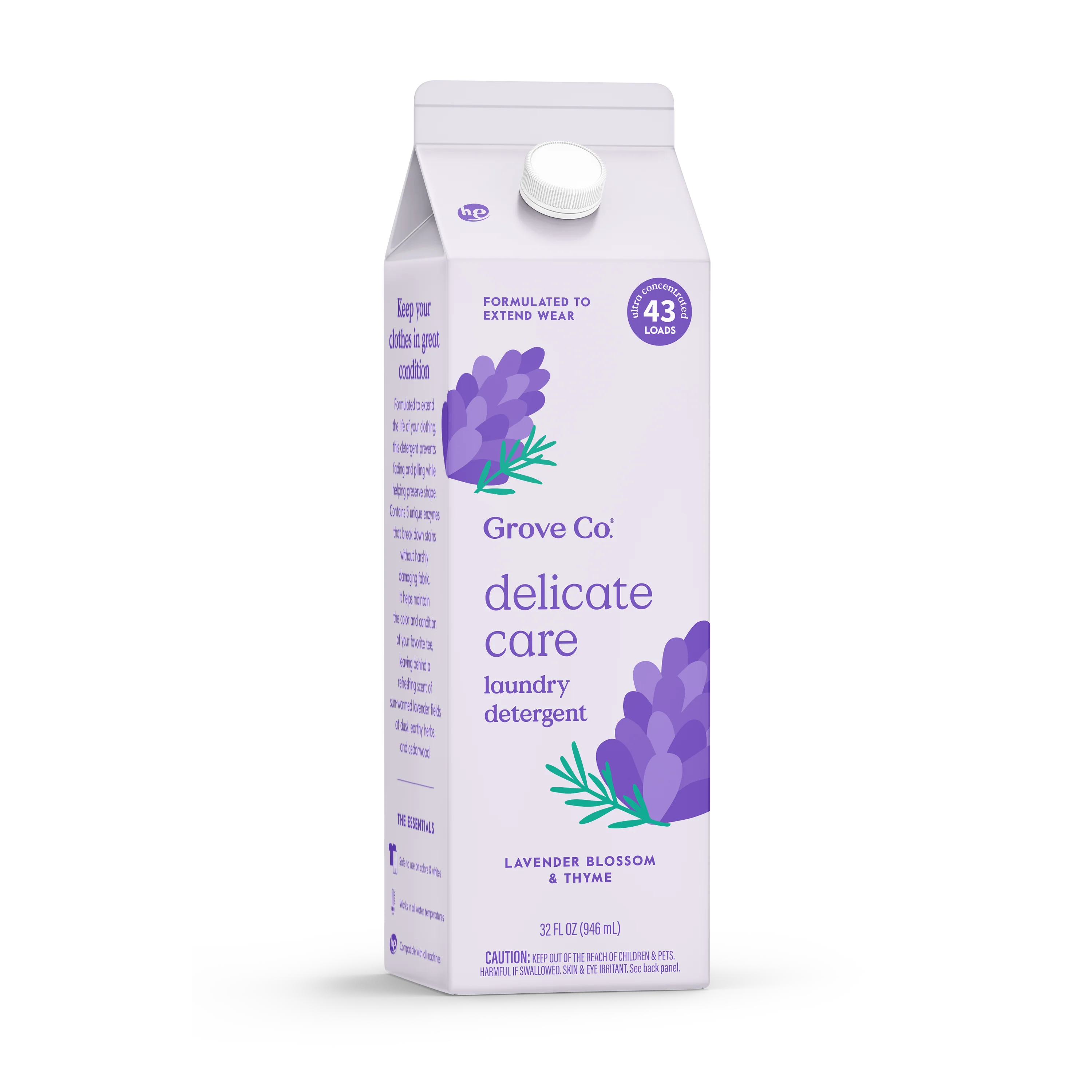 Verified Grove Co. Delicate Care Laundry Detergent – Prevents Fading Pilling Reusable