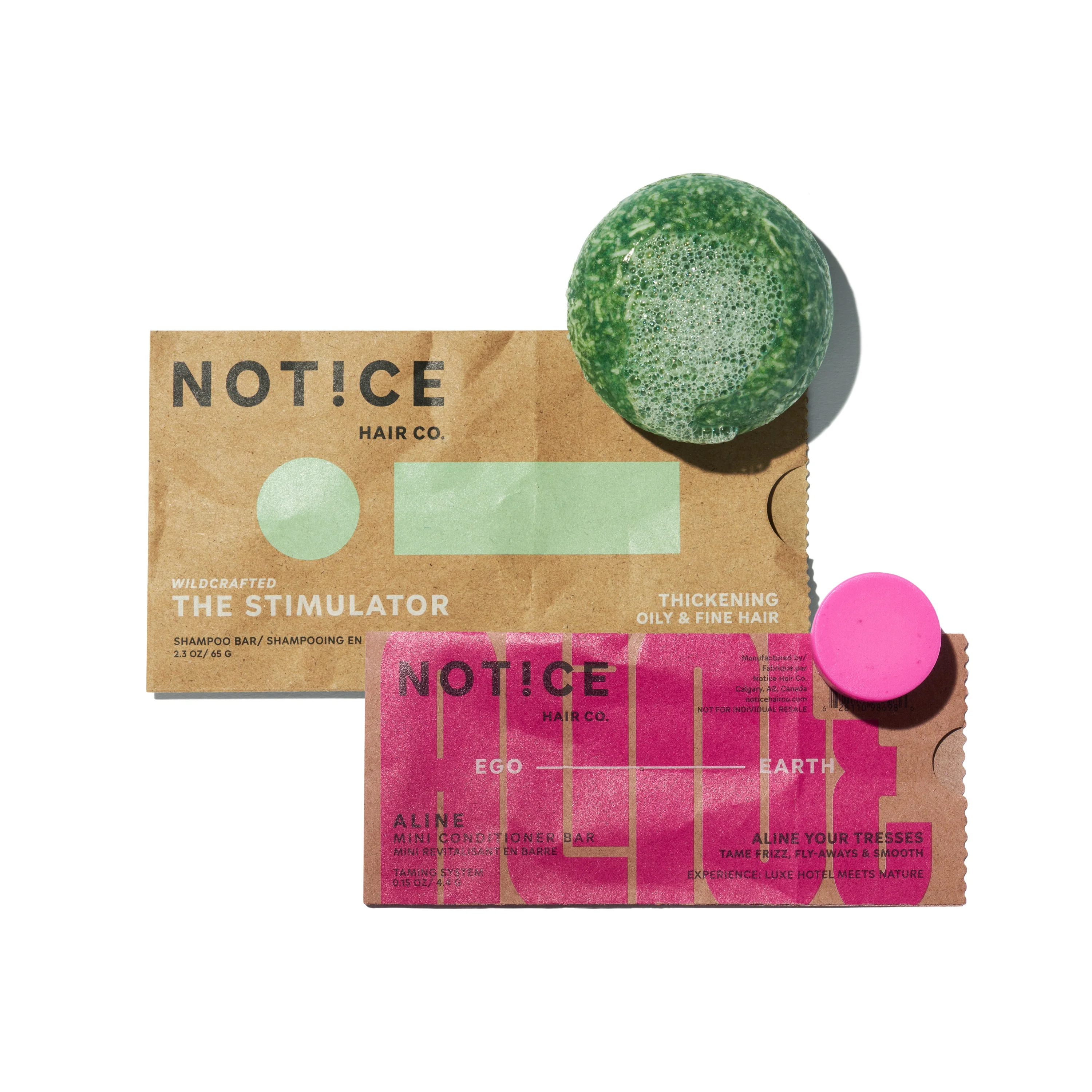 Fine Crafted NOTICE Hair Co Buy The Stimulator Shampoo Bar Get ALINE Mini Conditioner Bar Trendy