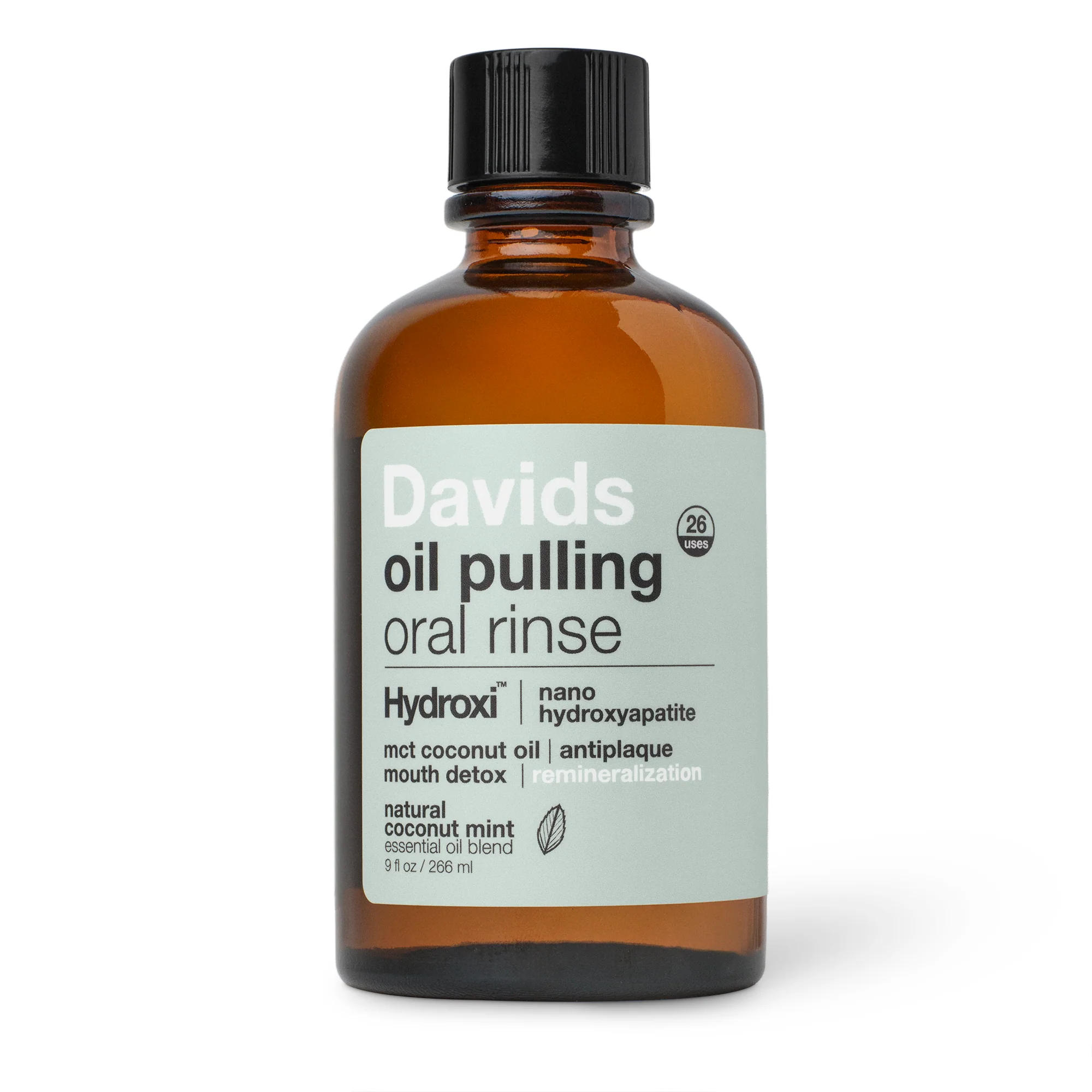 Advanced Davids Hydroxi™ Oil Pulling Oral Rinse w Nano Hydroxyapatite Selected