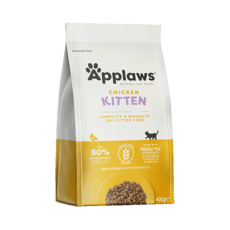 Reusable Applaws Complete Balanced Grain Dry Kitten Food Chicken 2kg Dependable