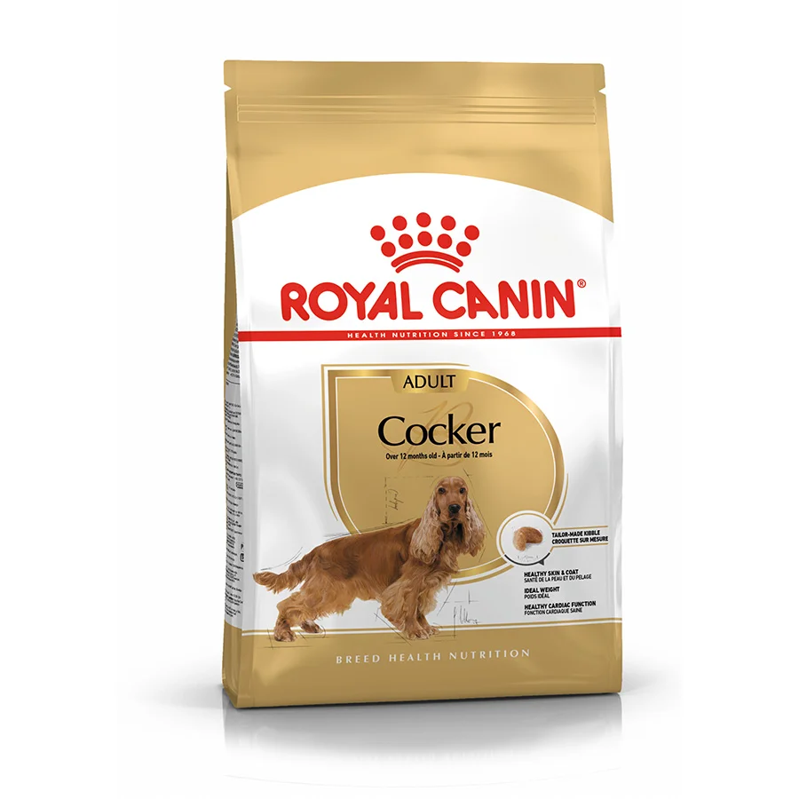 Enhanced Royal Canin Cocker Adult Dry Dog Food 3kg Lightweight