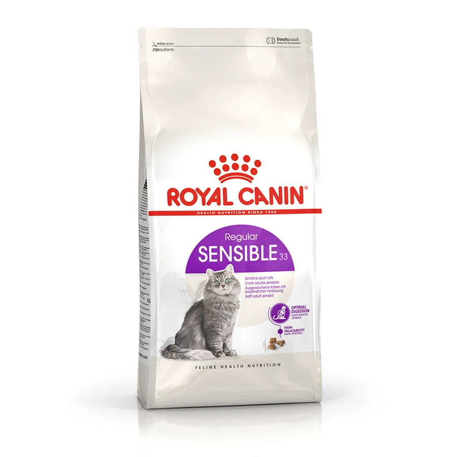 Crafted Royal Canin Feline Sensible 33 Adult Dry Cat Food 400g Sophisticated