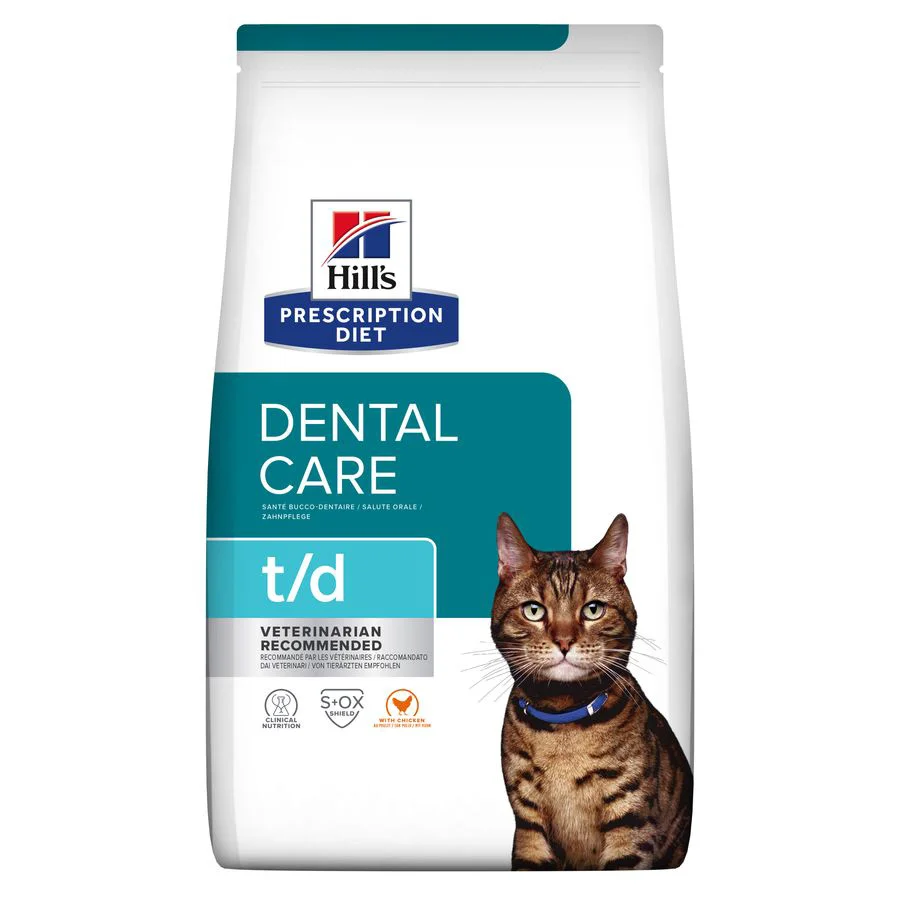 Original Design Hill x27 s Prescription Diet Dental Care Dry Cat Food with Chicken 1.5kg Authentic