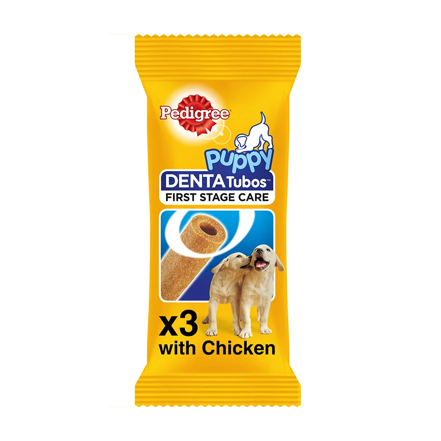 World-Class Pedigree Denta Tubo Puppy Dental Treats 3 Pack 72g Practical