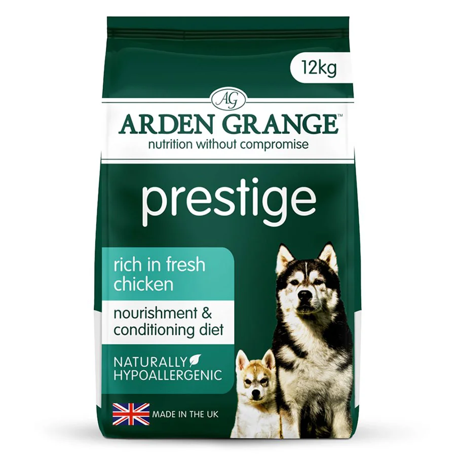 First-Class Arden Grange Prestige Adult Dry Dog Food Chicken 12kg Luxury