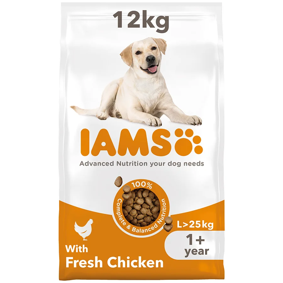 Superior Iams Large Breed Adult Dry Dog Food Chicken 12kg Artisan