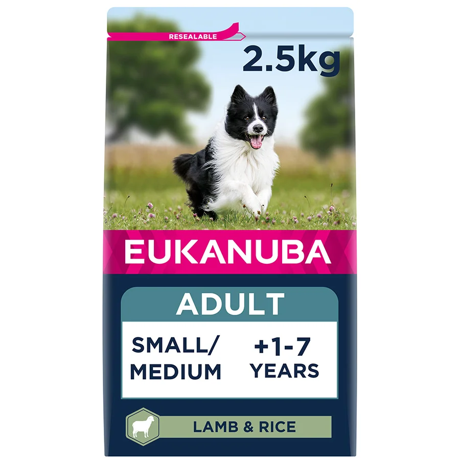 Dependable Eukanuba Small Medium Breed Adult Dry Dog Food Lamb， Rice Turmeric 2.5kg Eco-Friendly