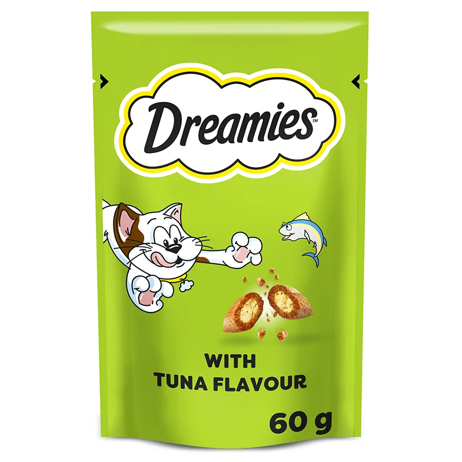 Organic Dreamies Cat Treat Biscuits with Tuna Flavour 60g Certified