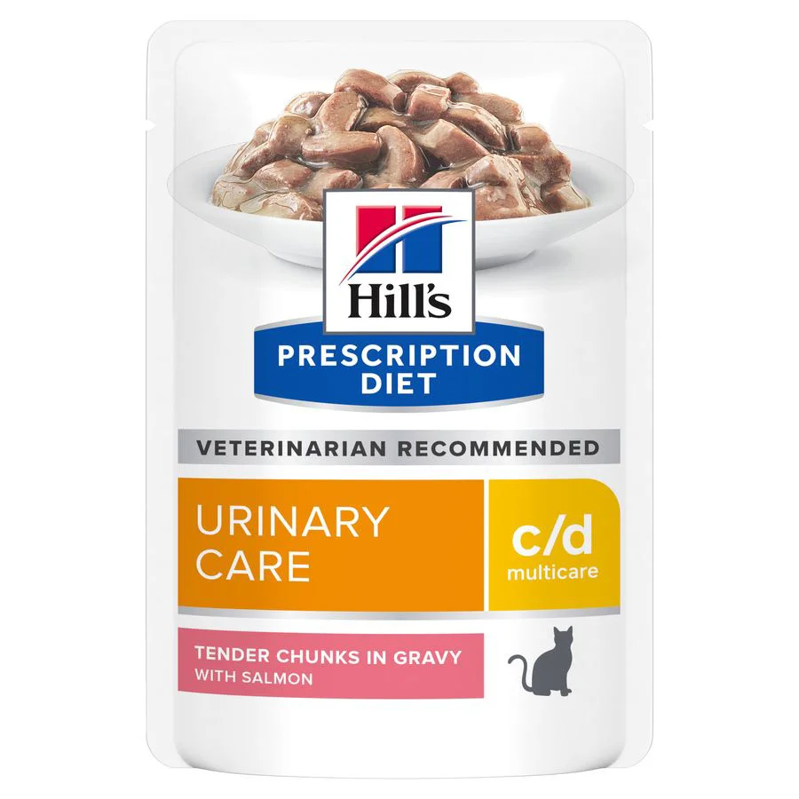 Proven Hill x27 s Prescription Diet c d Urinary Care Wet Adult Cat Food Salmon 12x85g Smooth