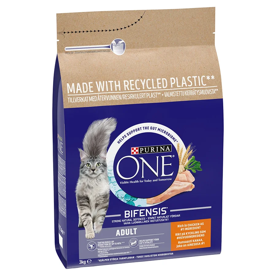 Top-Quality Purina ONE Adult Cat Dry Food Chicken 3kg Luxury