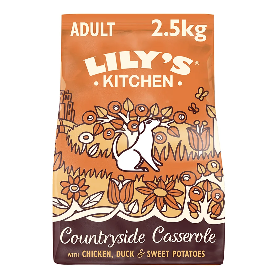 Eco-Friendly Lily x27 s Kitchen Adult Dry Dog Food Chicken Duck 2.5kg Certified